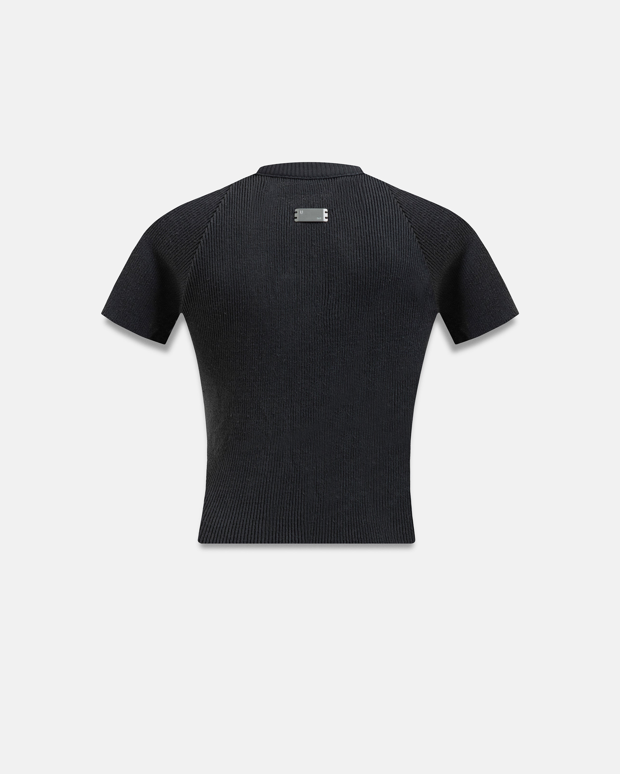 W Spring Unity Destroyed Knitted Baby Tee Vintage Black