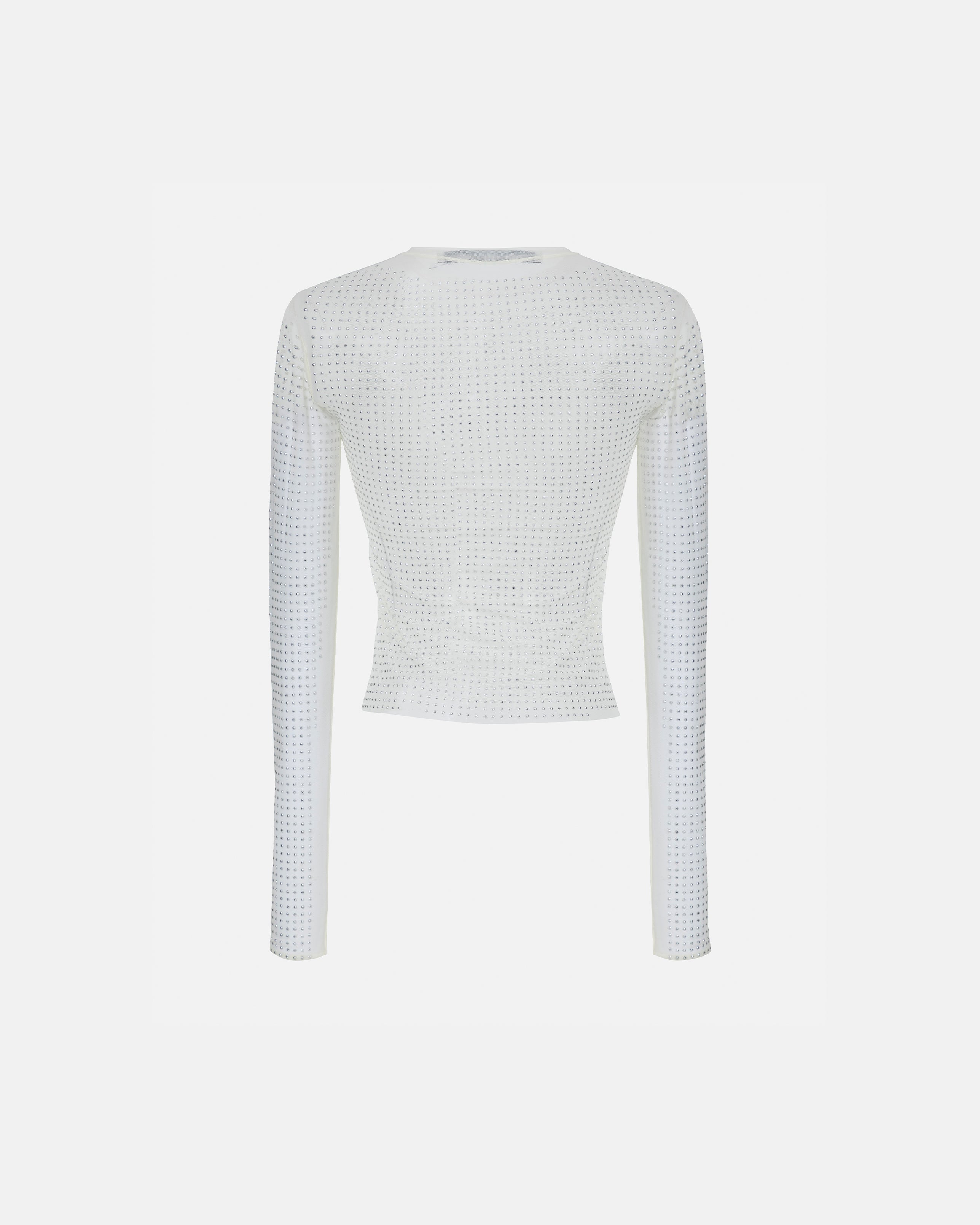 W Agnus Dei Rhinestone Longsleeve Cream