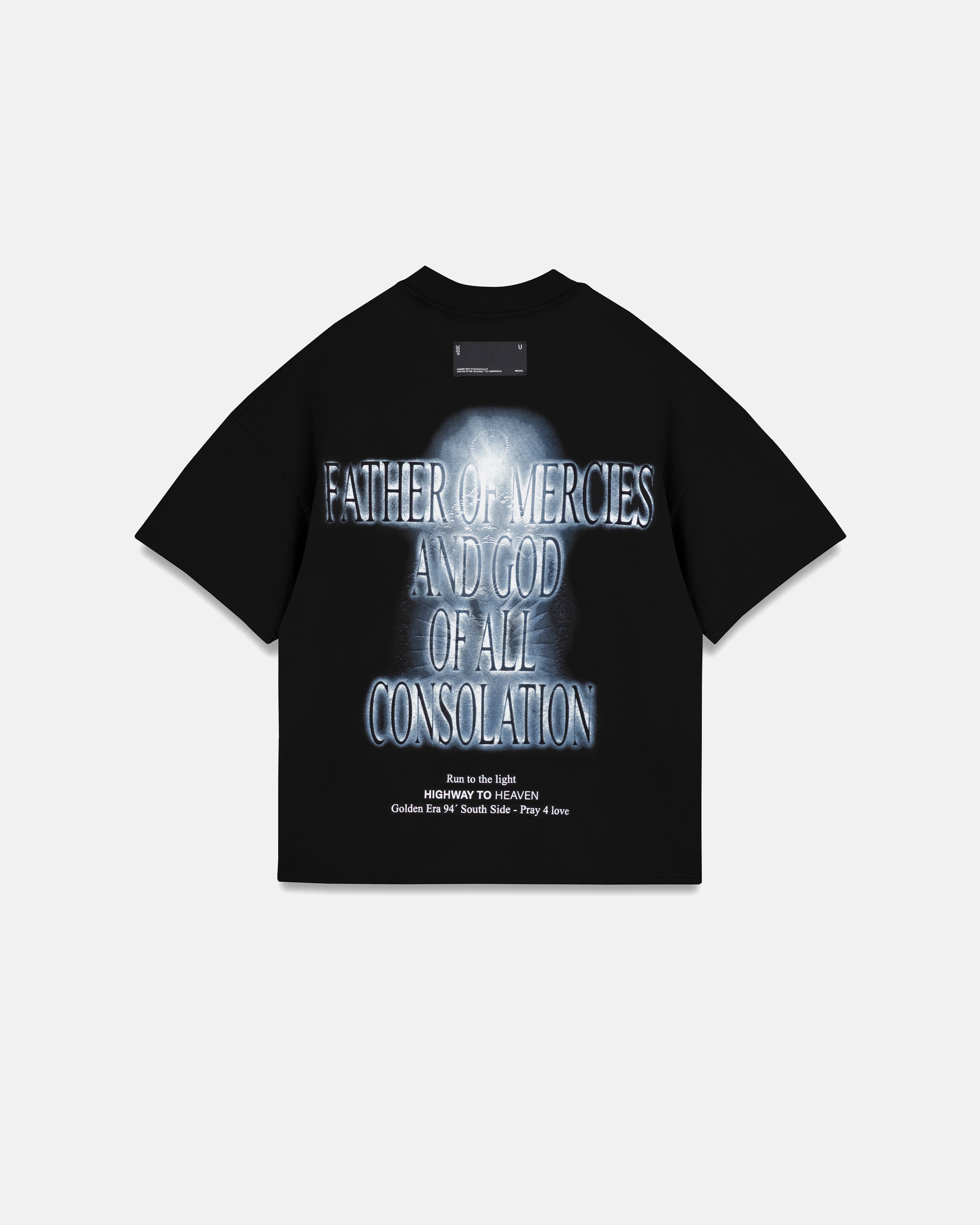 Spring Consolation Boxy Fit Tshirt Black