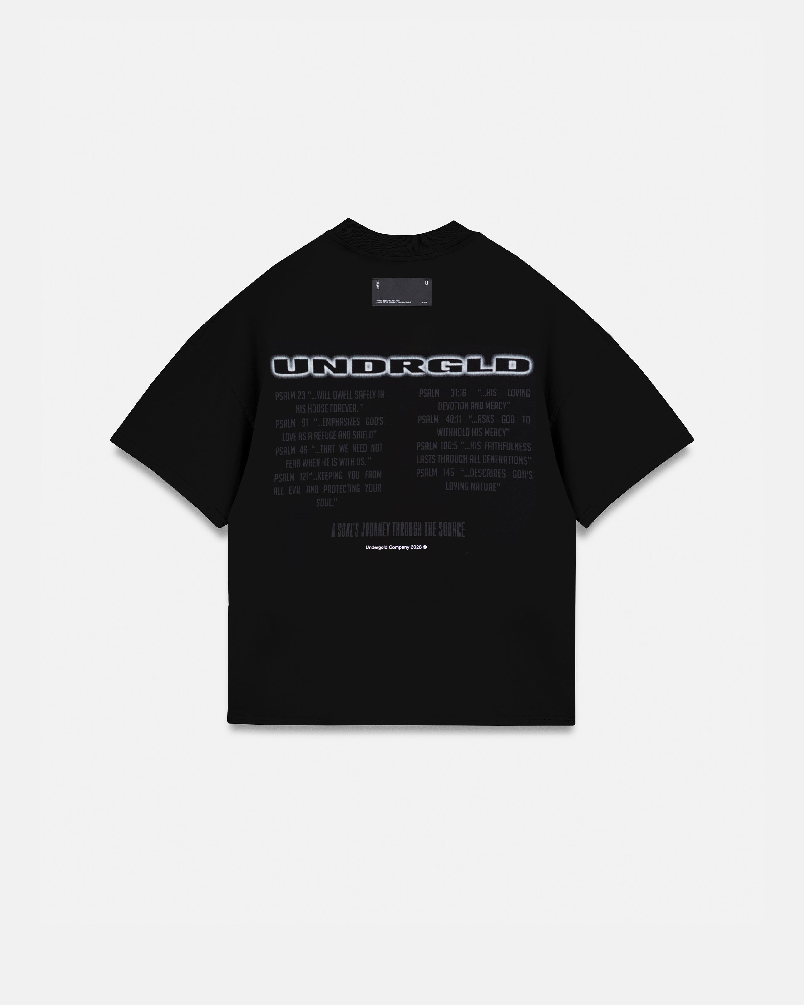 Holy State Journey Boxy Fit Tshirt Black