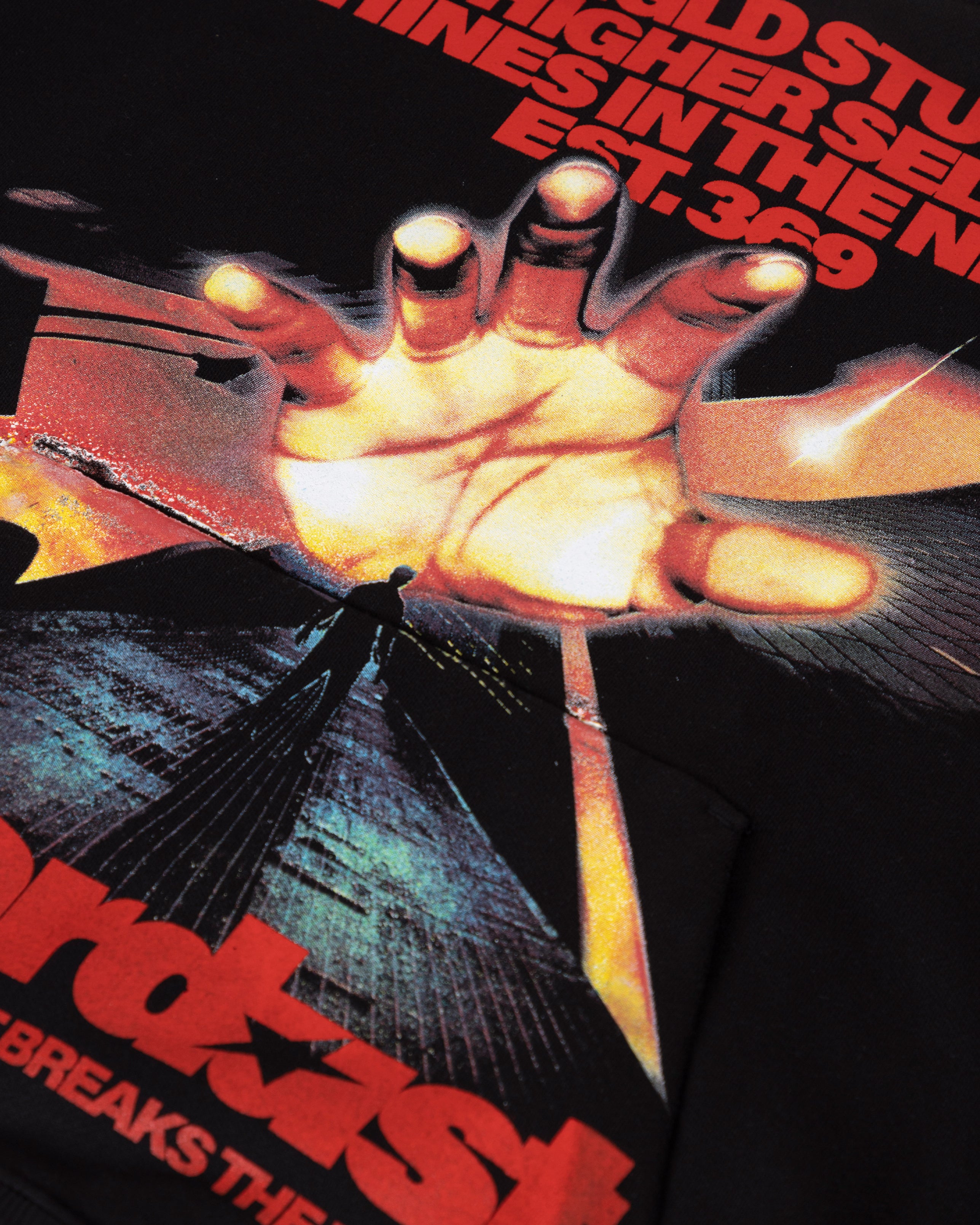 Stardust Rush Boxy Fit Hoodie Black