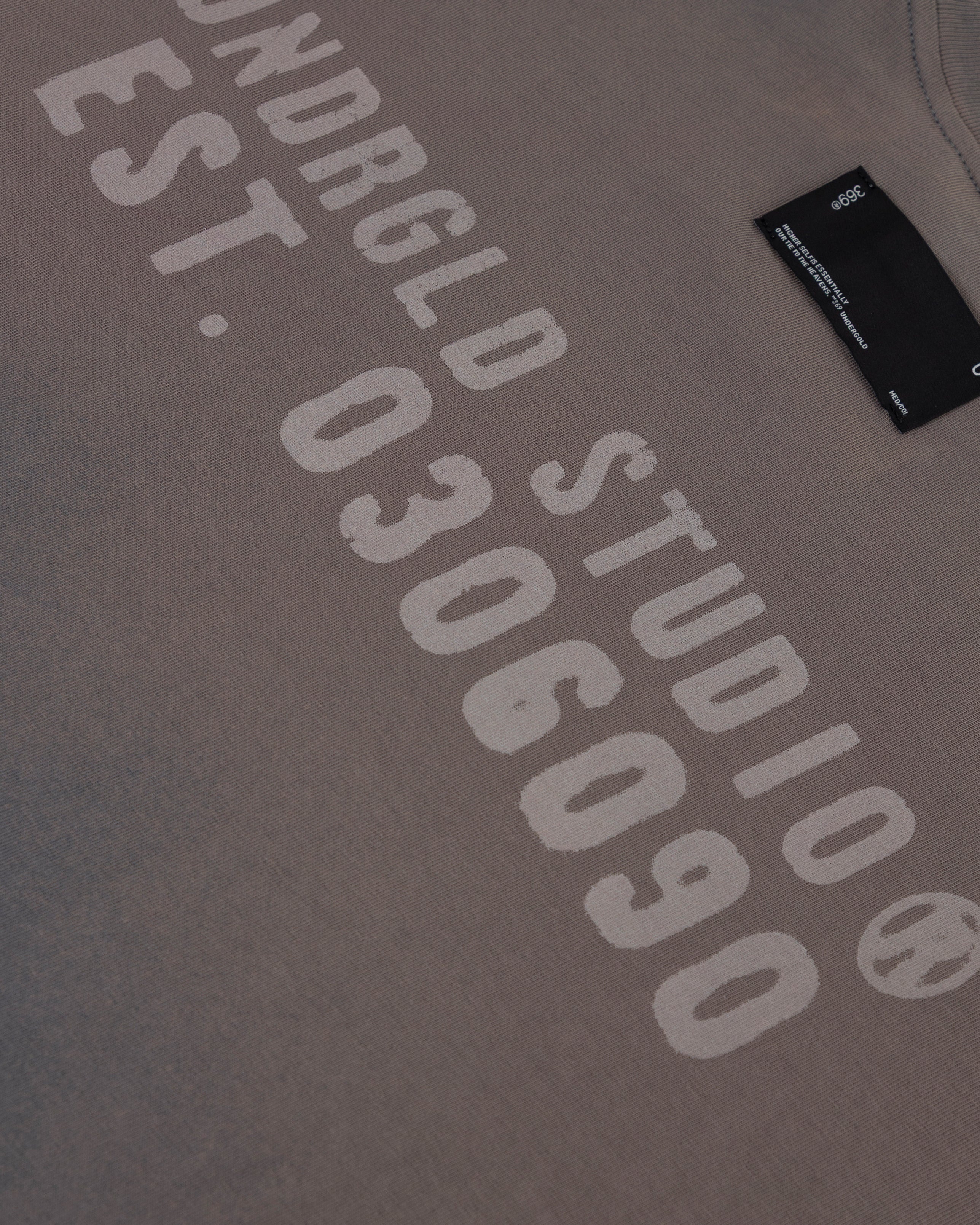 Spring Worn Logo Tshirt Sandblast Gray