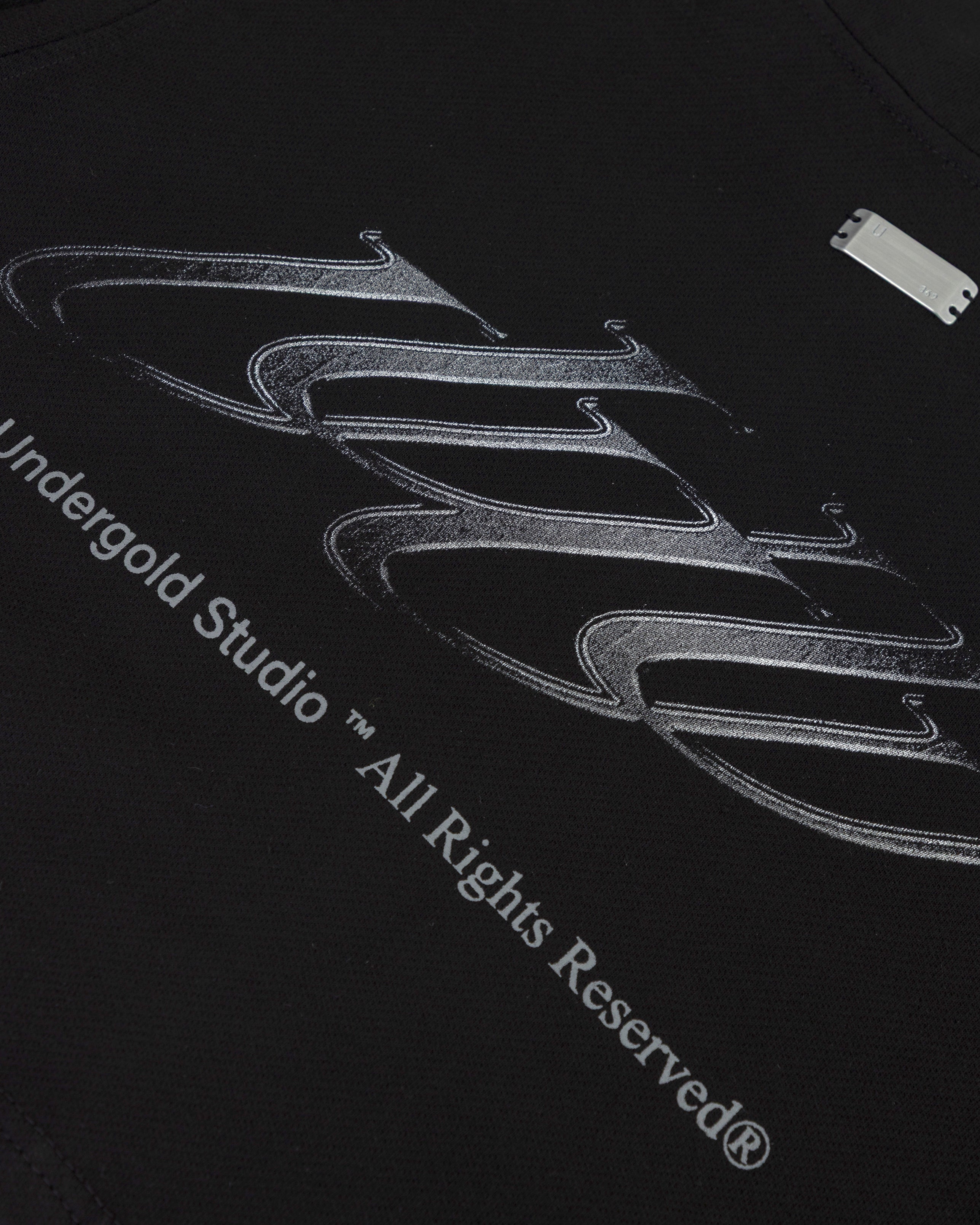 W Spring Unity Zip Up Slim Fit Crewneck Black