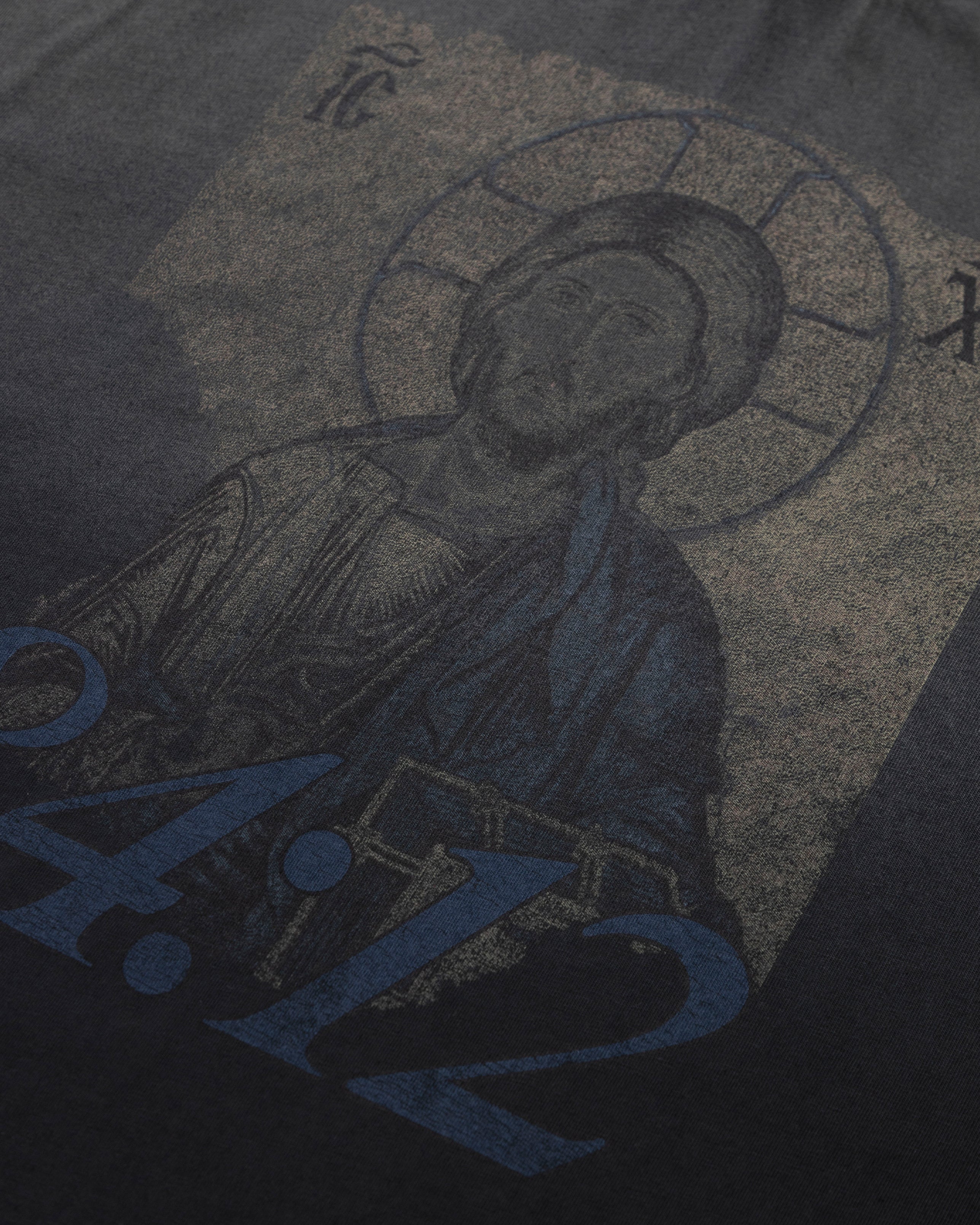 Gratia Plena Pantocrator Sleeveless Tshirt Faded Black