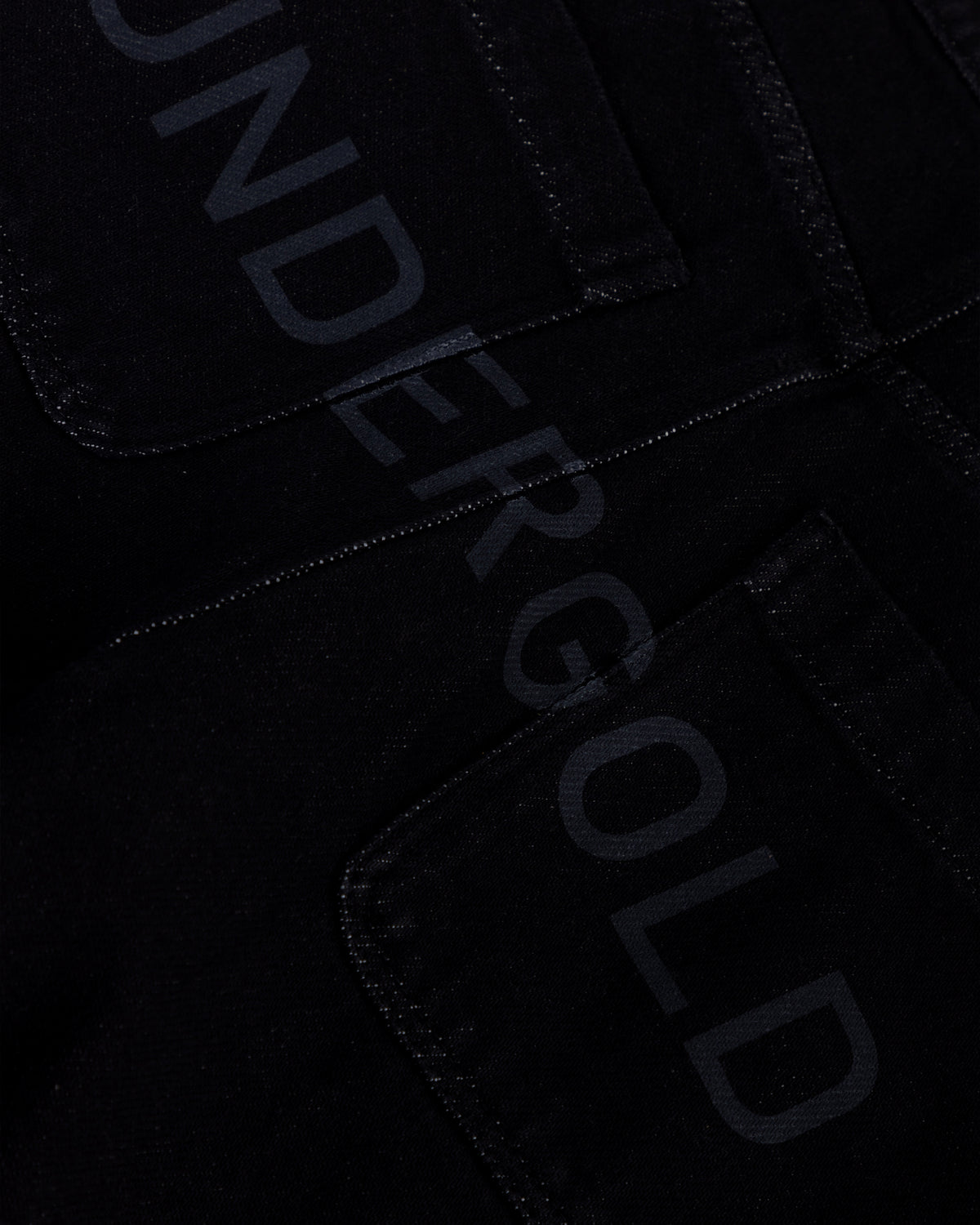 Basics Rhinestone UNDGLD Wide Jean Black