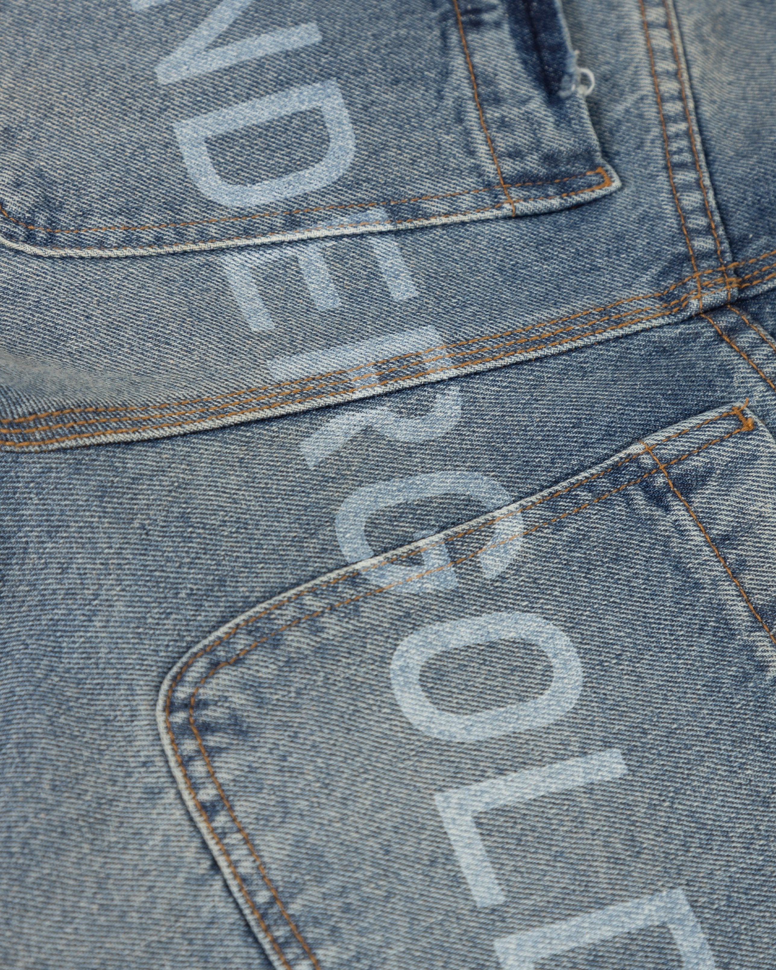 W Line Basic Wide Jeans Mid Blue