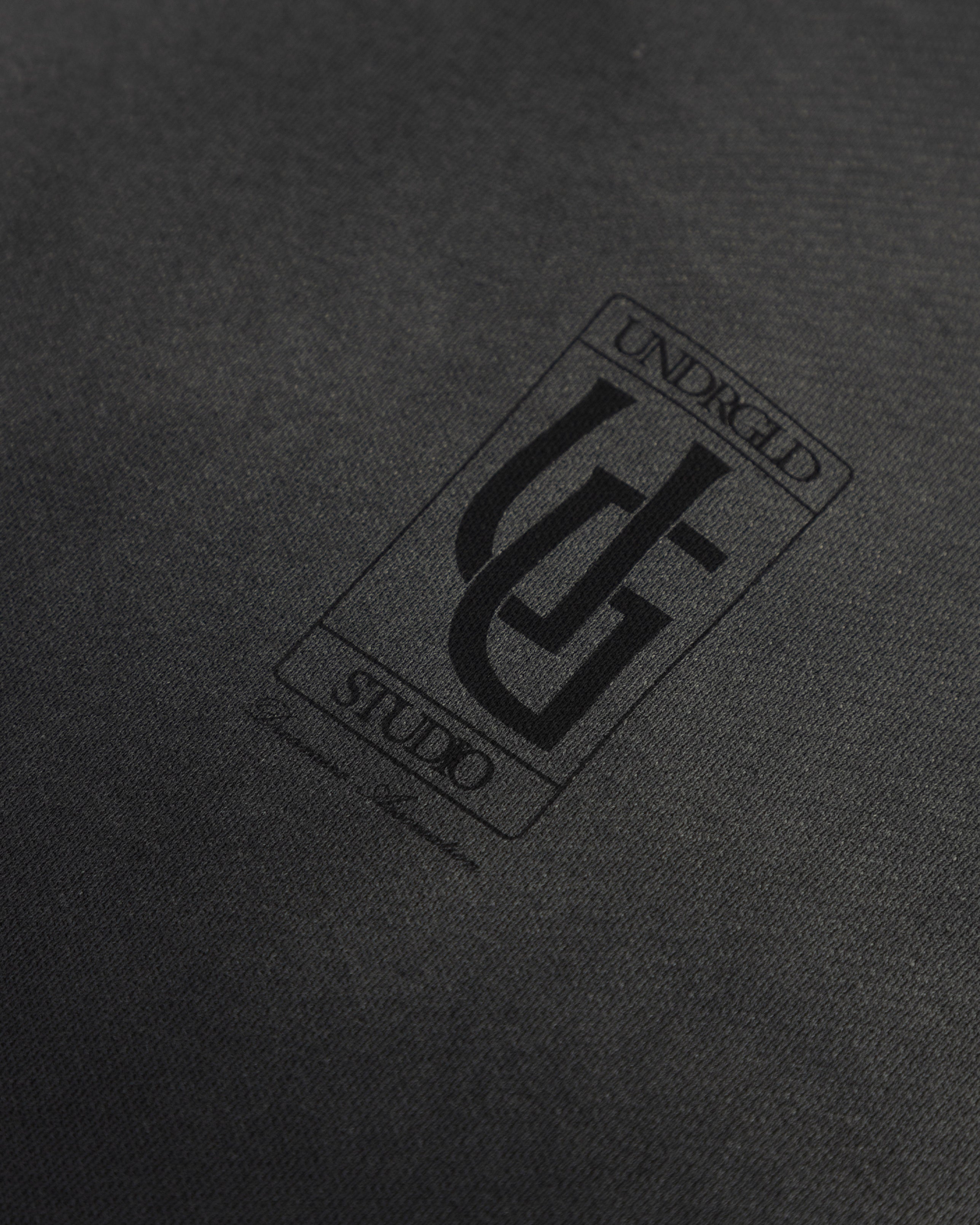 Hoodie Line UG Frame Boxy Fit Faded Black