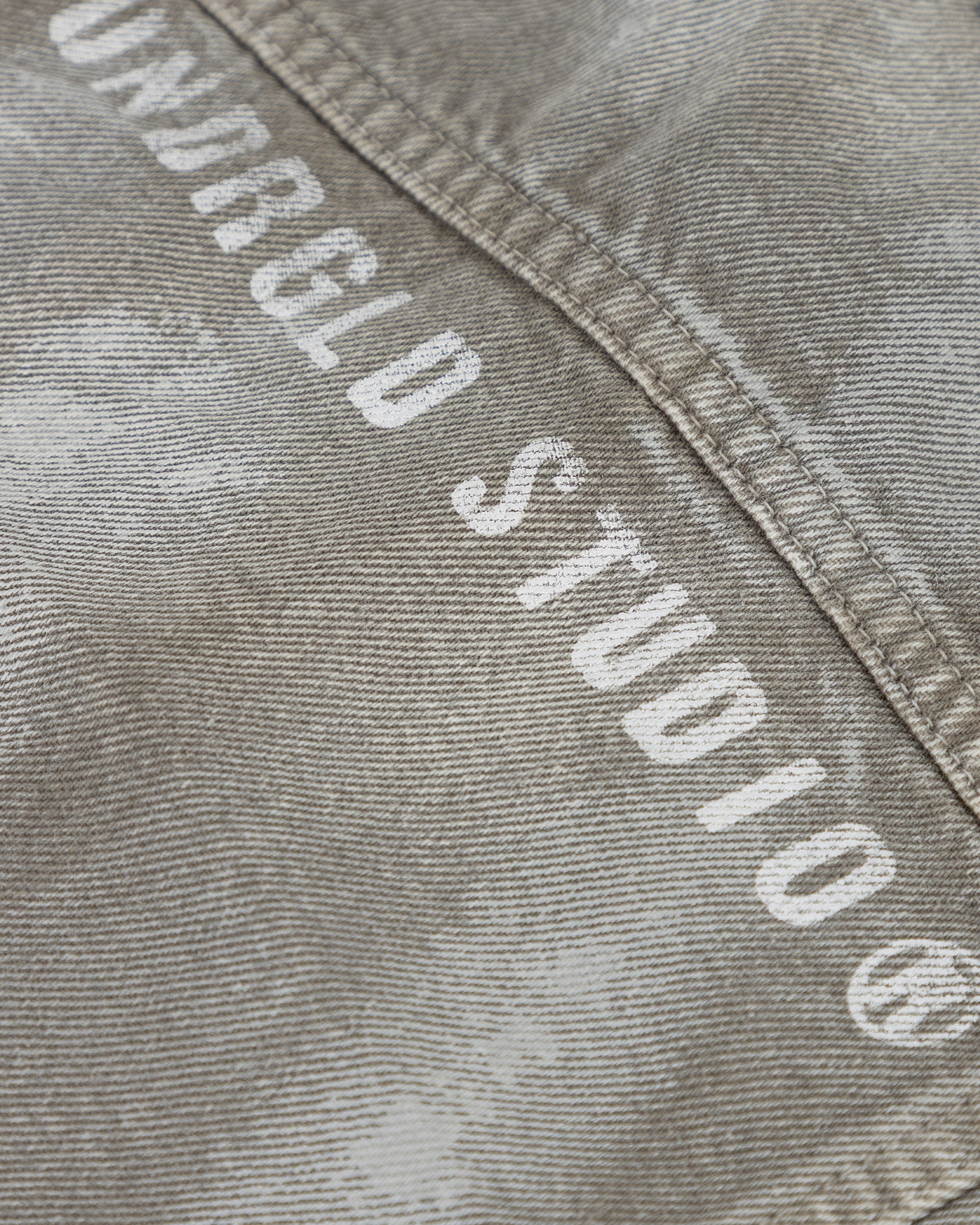 W 94' Worn Logo Jacket Smoke Gray