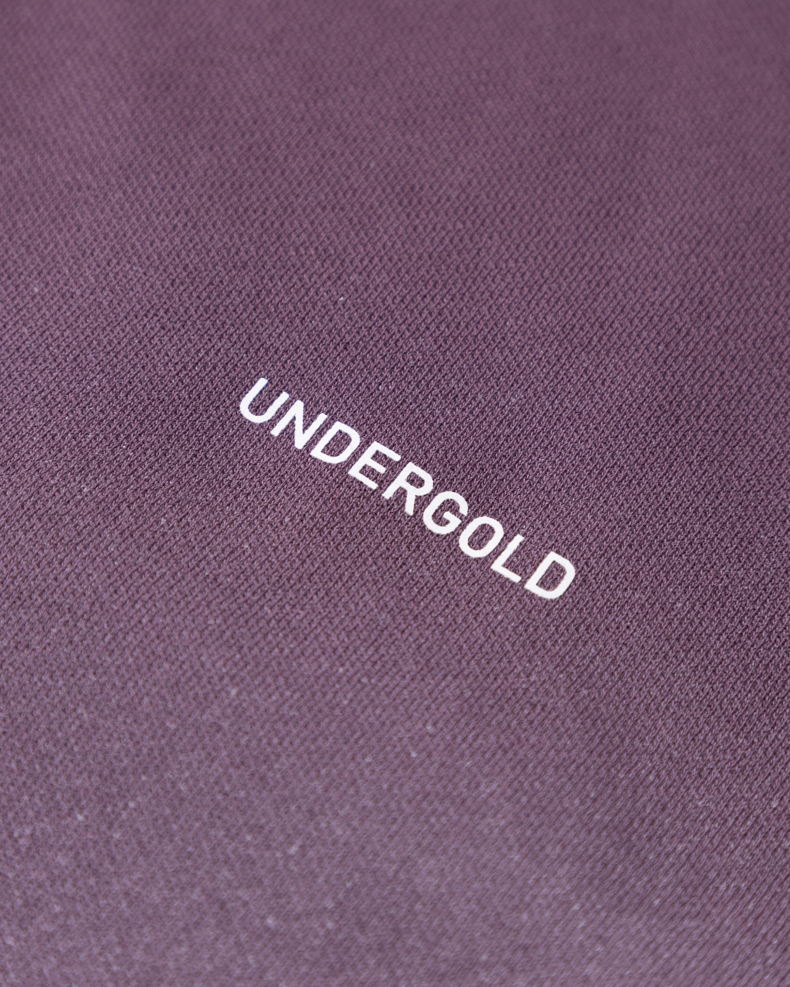 Golden Heritage Pearled Boxy Fit Hoodie Burgundy