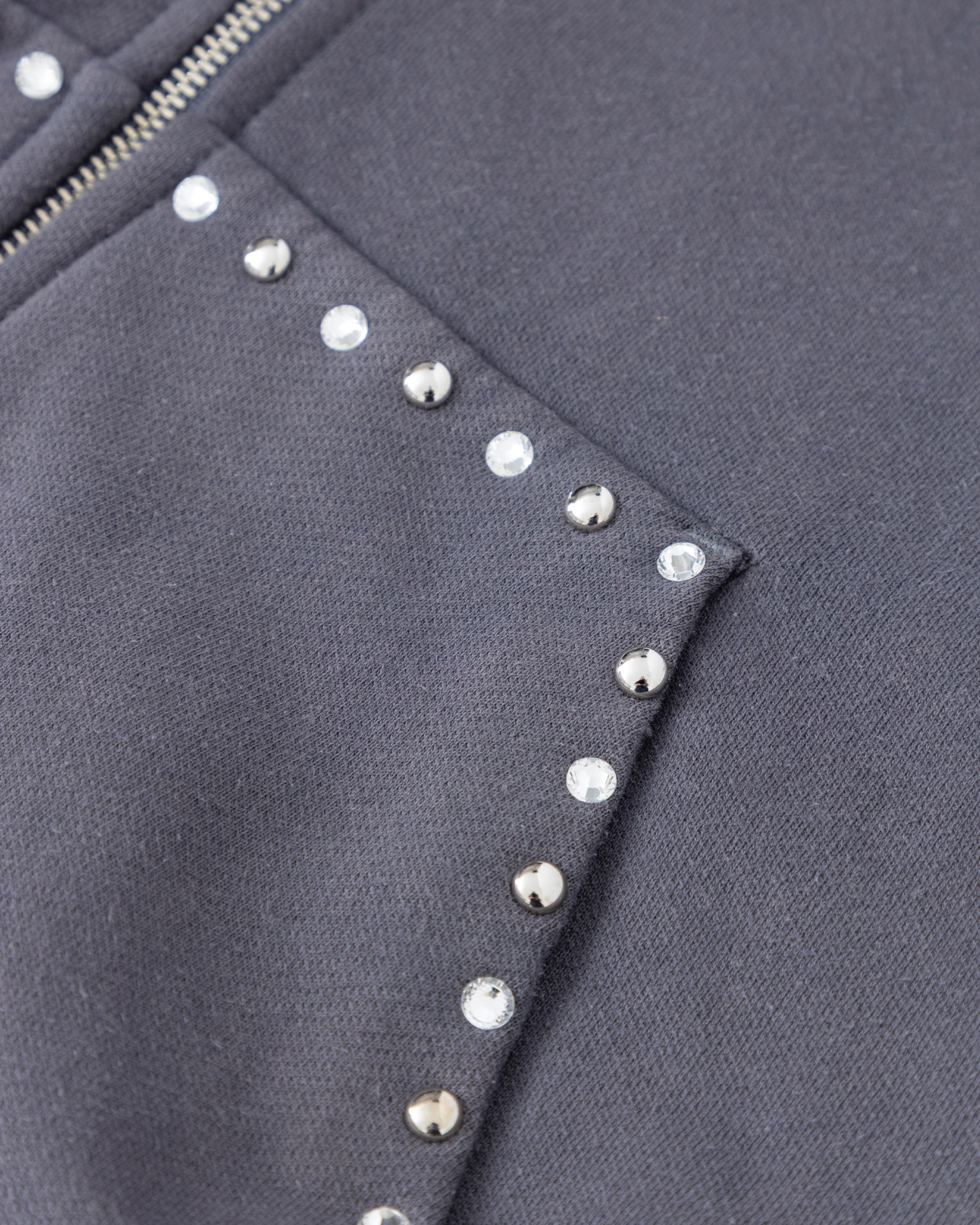 Santa Unión Basic Zip Up Hoodie Vintage Gray