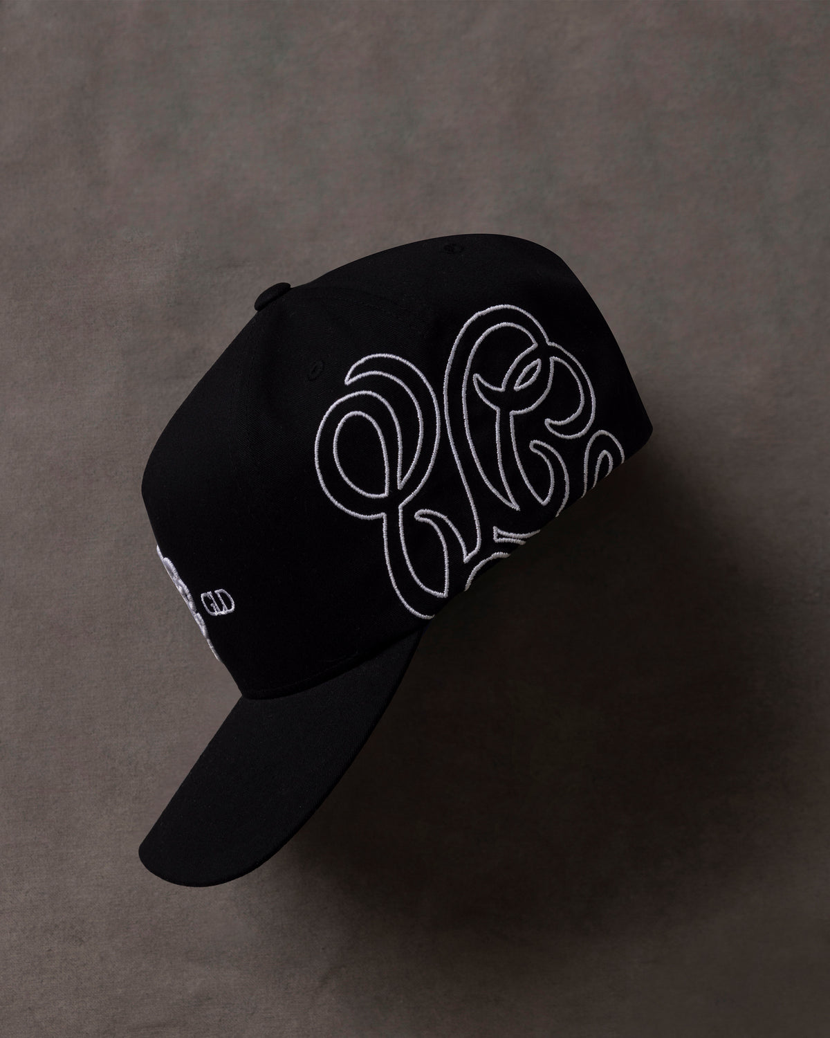 Basics UG Monogram High Crown Cap Black
