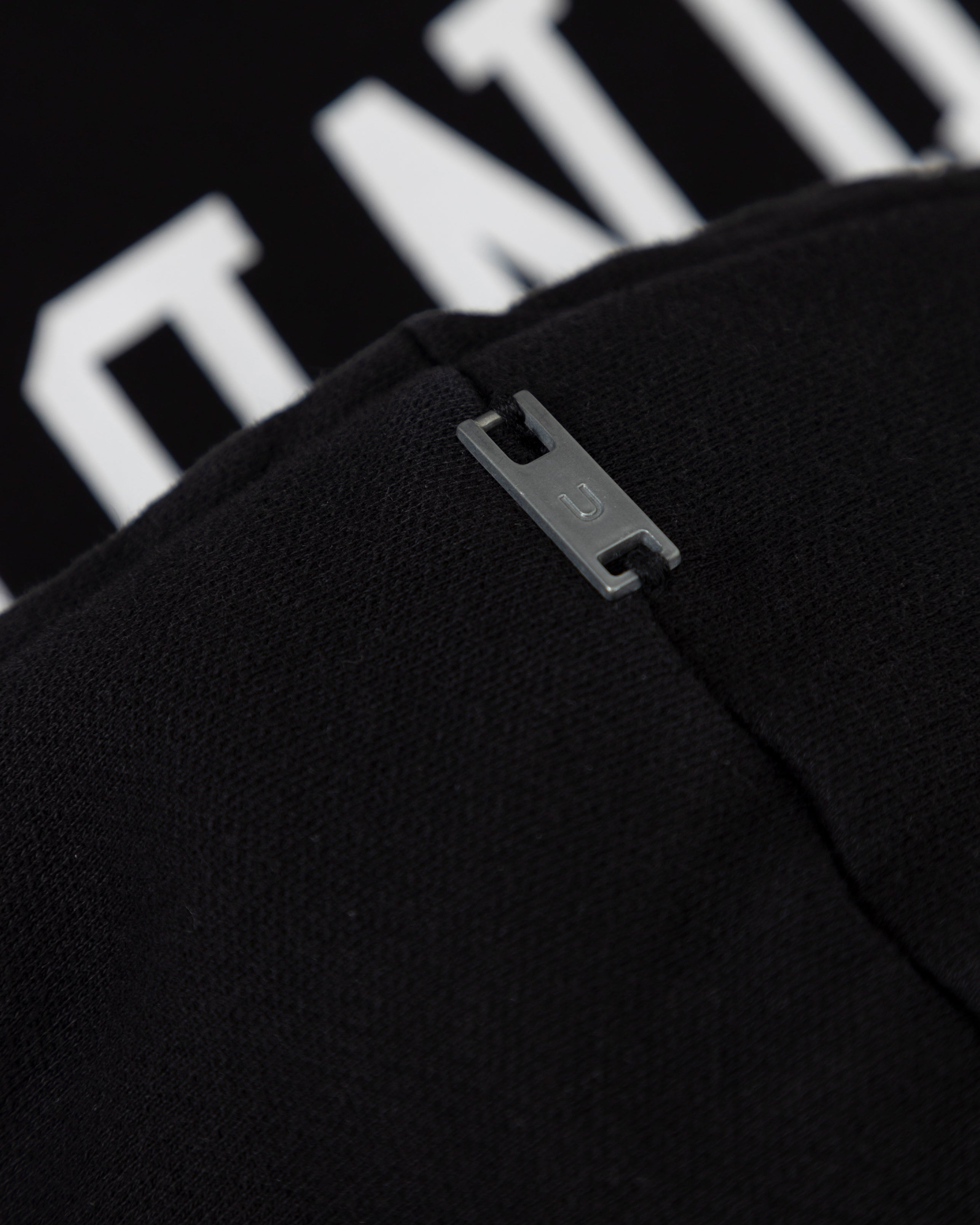 Hoodie Line Varsity UNDRGLD Boxy Fit Black