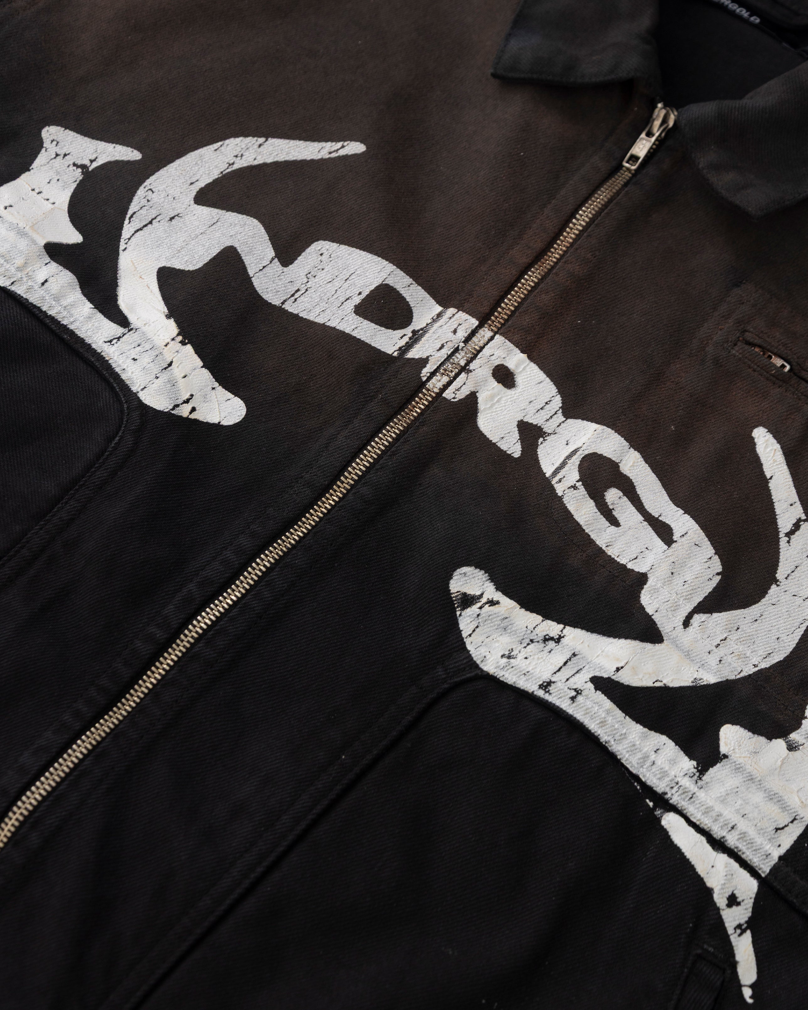 Thunder Rider Pegasus Zip Up Jacket Rusty Black