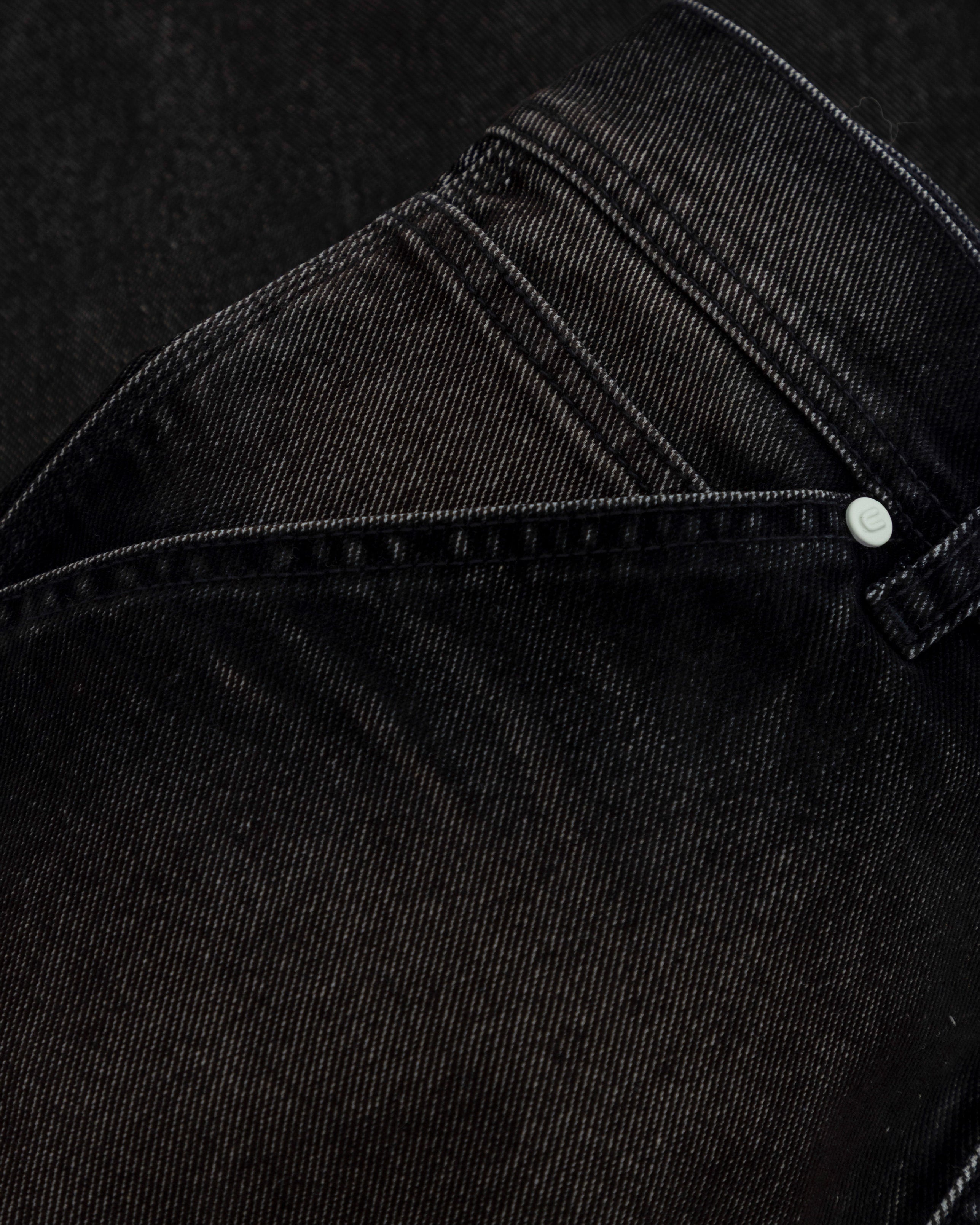Santa Union Basic Barrel Velvet Jean Black