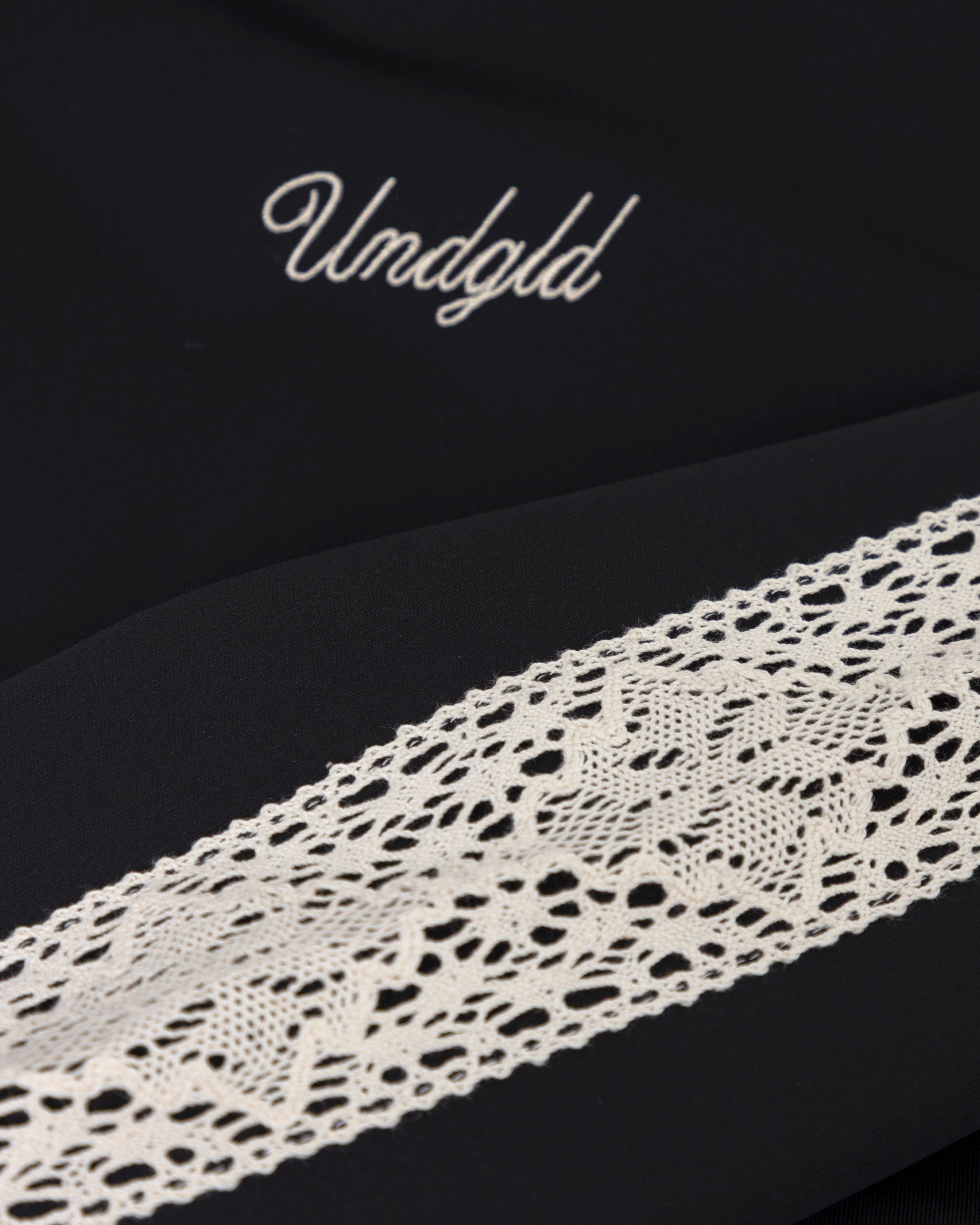 Basics Undgld Lace-panel Track Jacket Black