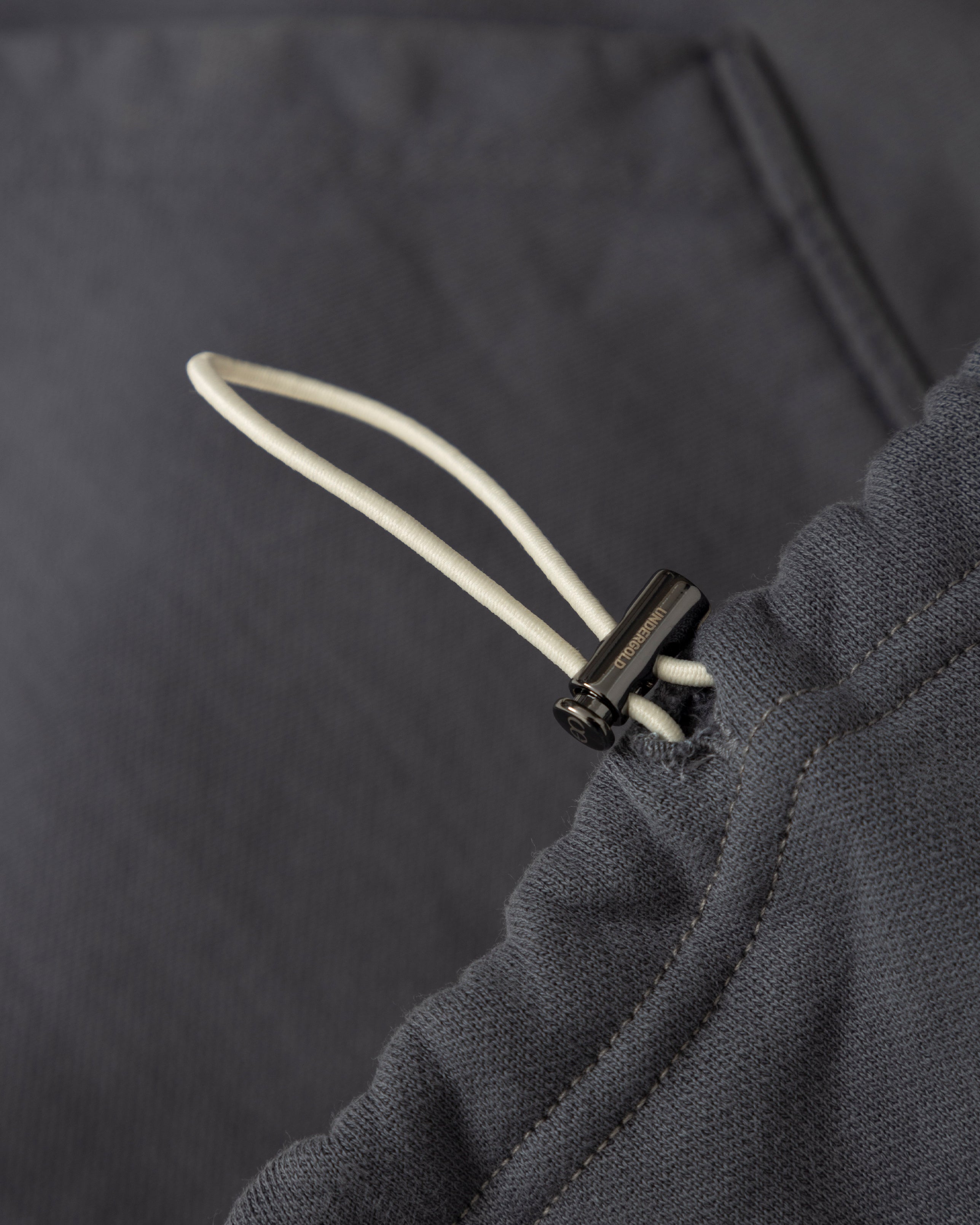 Spring Worn Logo Toggle Adjusted Hoodie Sandblast Gray