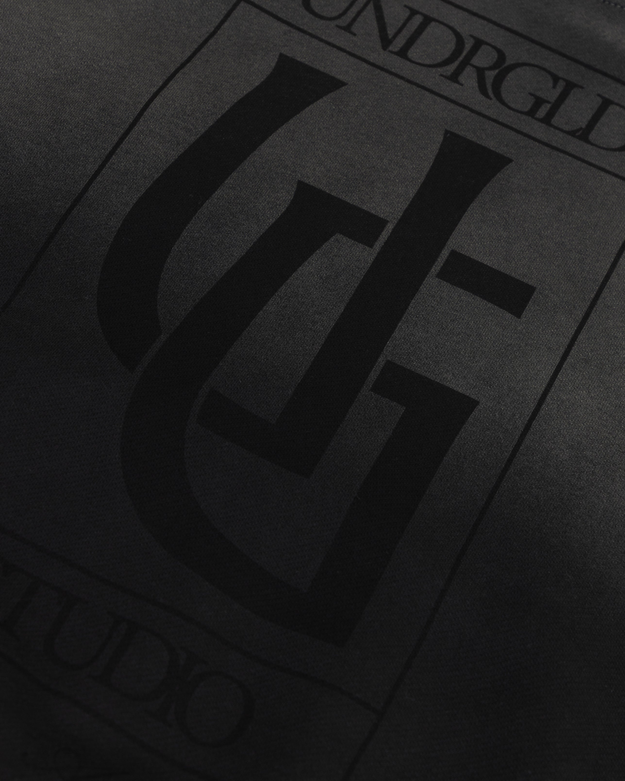 Hoodie Line UG Frame Boxy Fit Faded Black