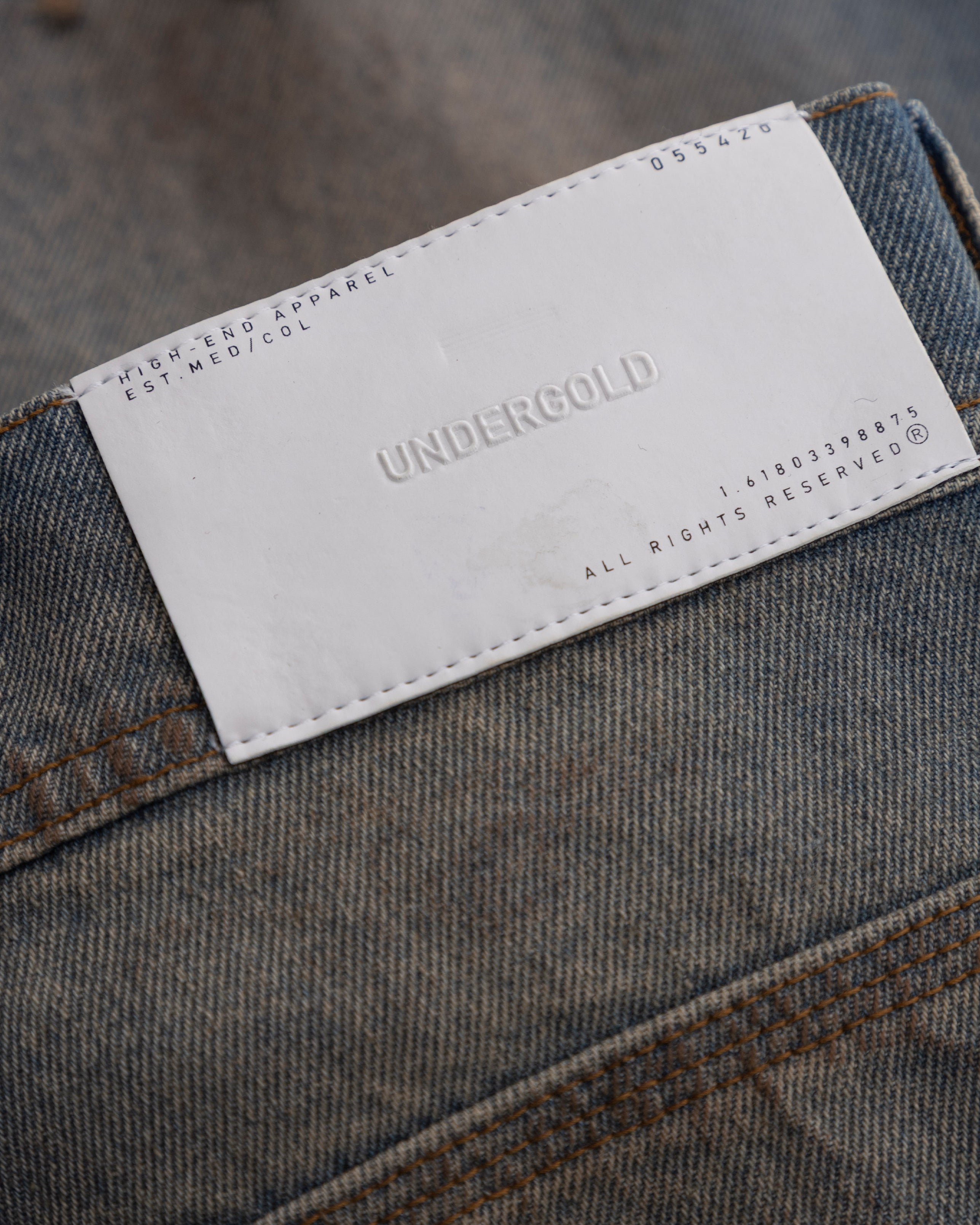 Stardust Undgld Studio Denim Long Shorts Mechanic Blue