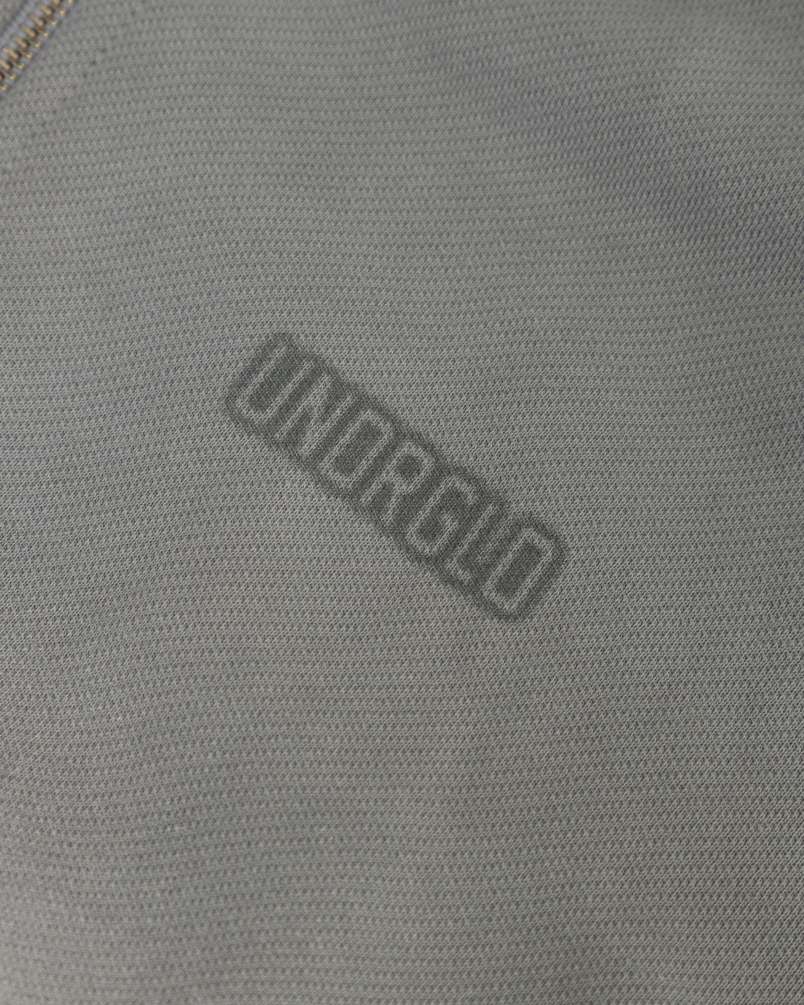 W Holy State UNDRGLD Turtle Neck Boxy Fit Hoodie Faded Gray