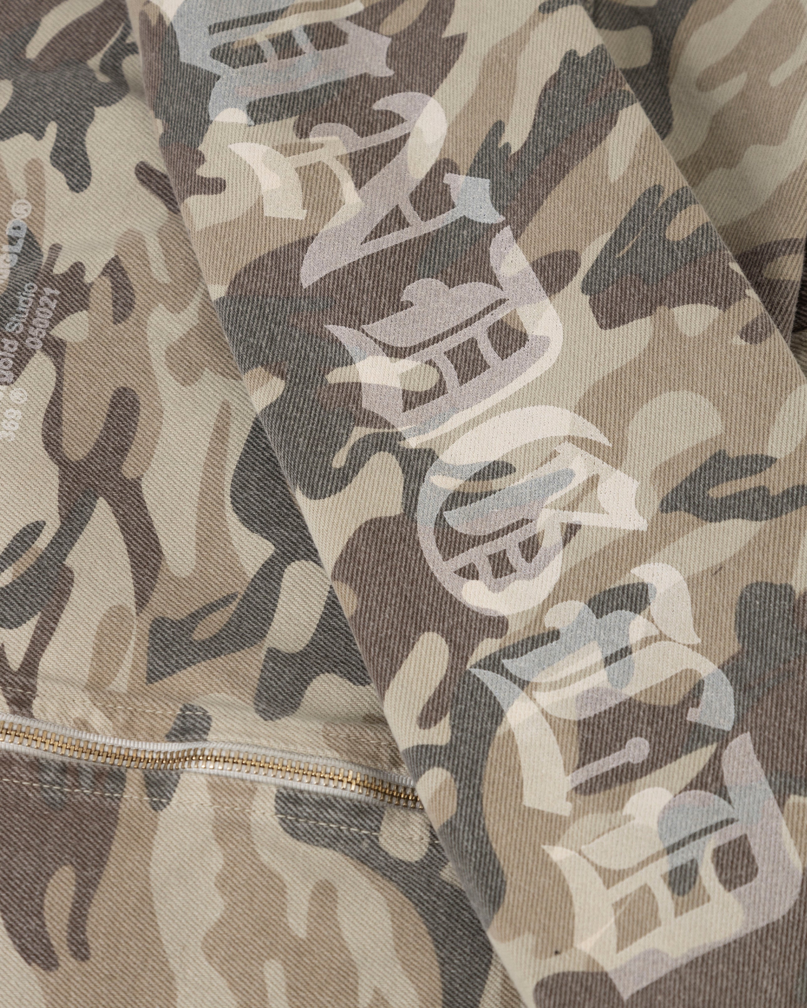 W Gratia Plena Three Cropped Zip Up Jacket Cammo