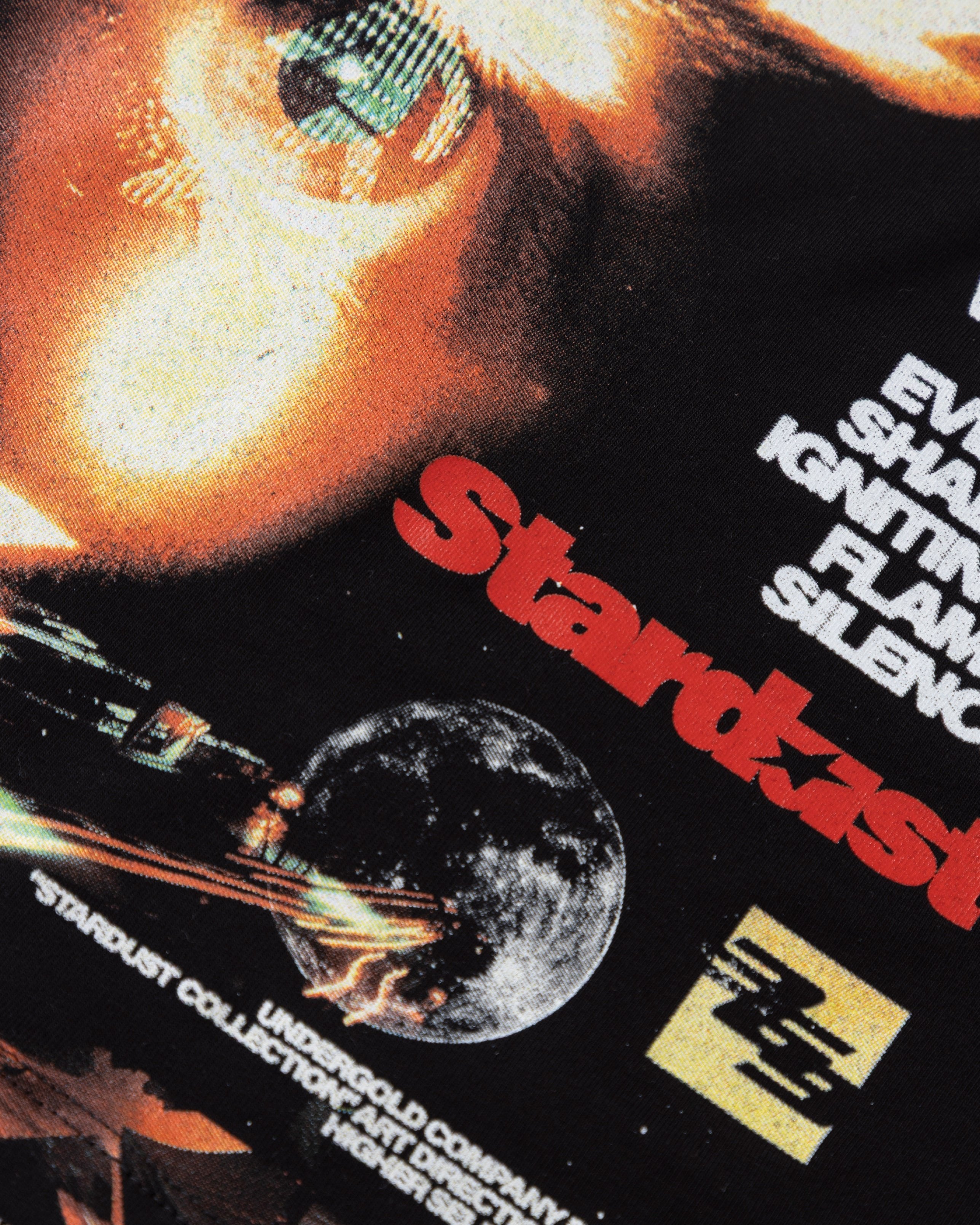 Stardust Night Drive Baby Tee Black