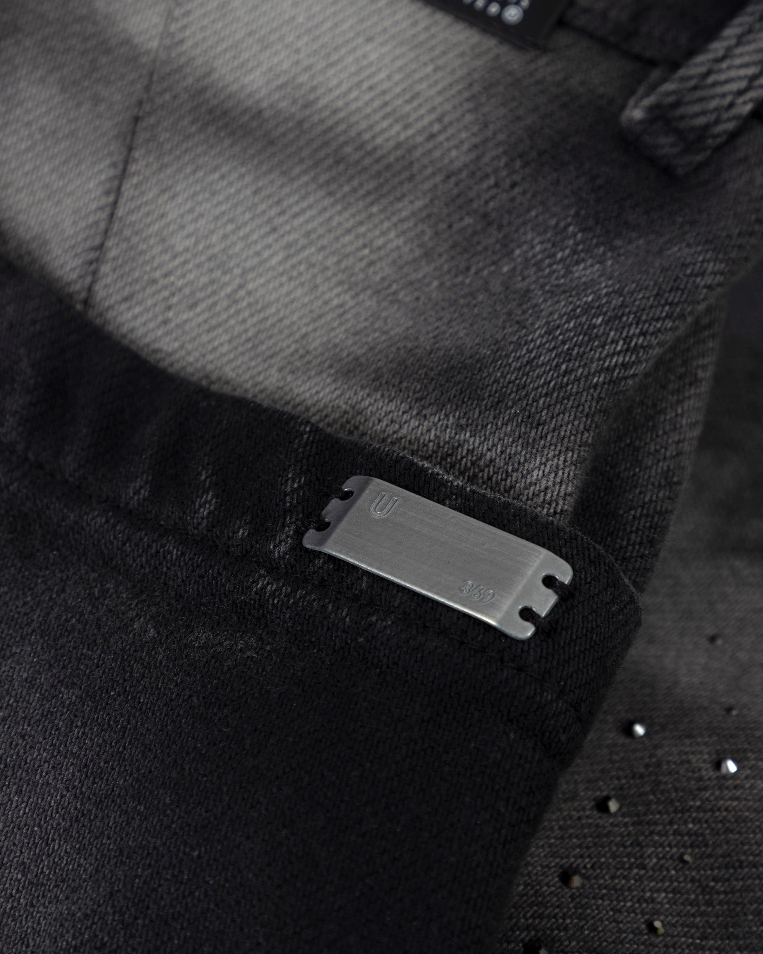 94' UNDRGLD Double Destroyed Jorts Vintage Gray