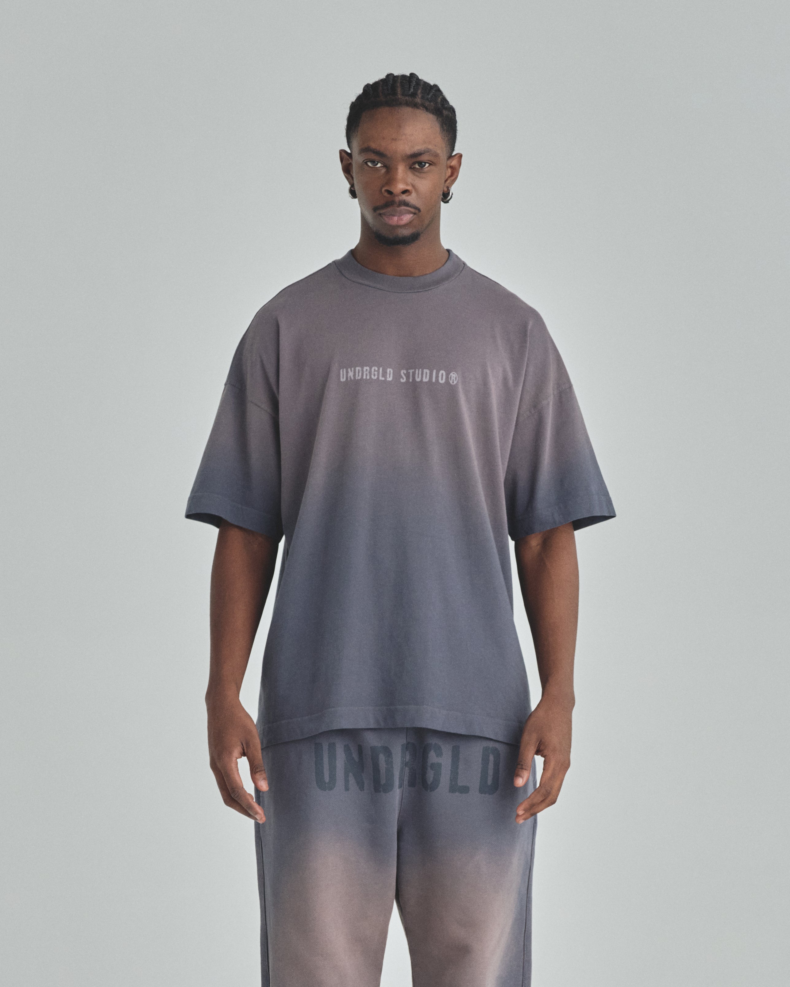 Spring Worn Logo Tshirt Sandblast Gray