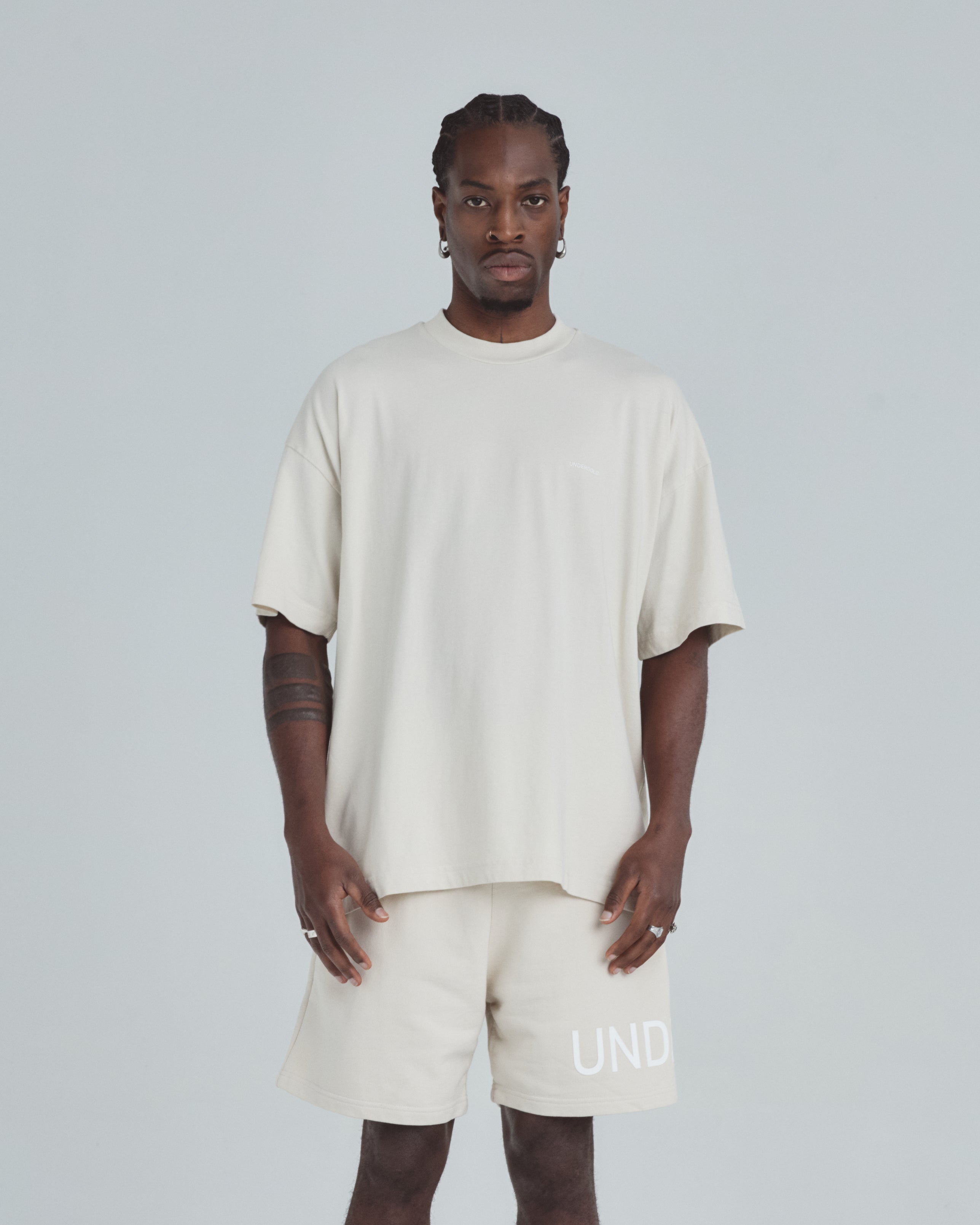 Line Basic Tshirt Light Gray
