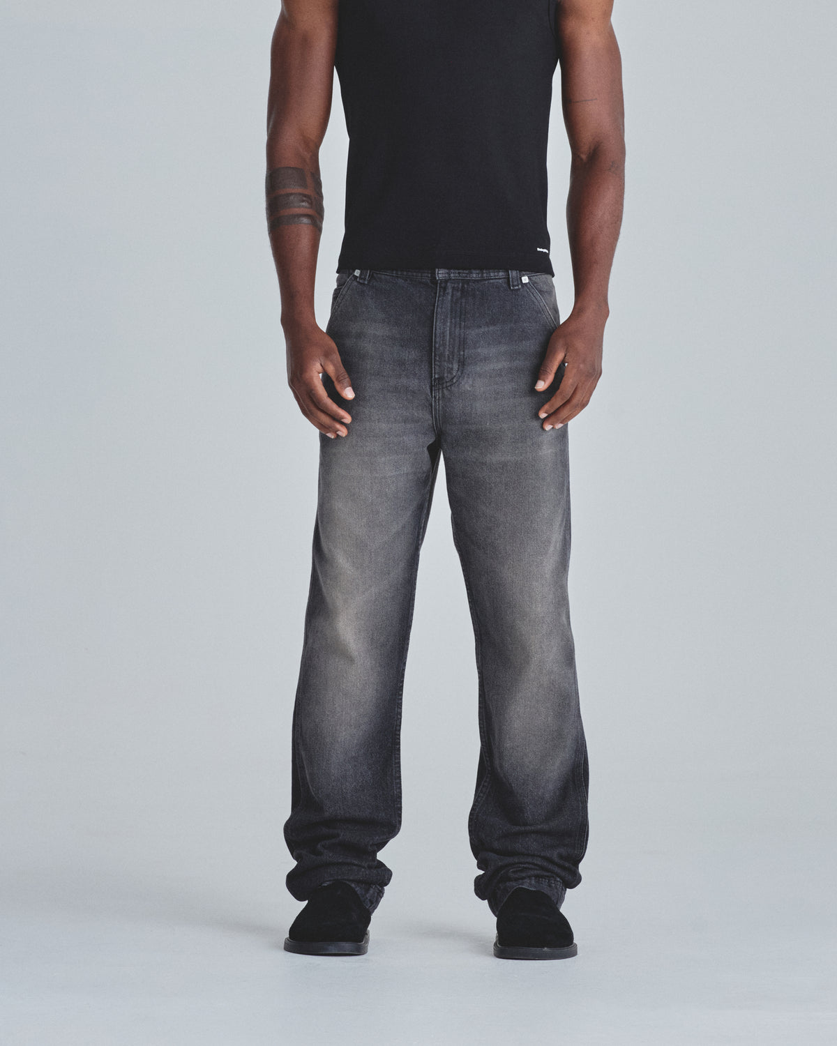 Line Basic Slim fit Fit Jeans Washed Black