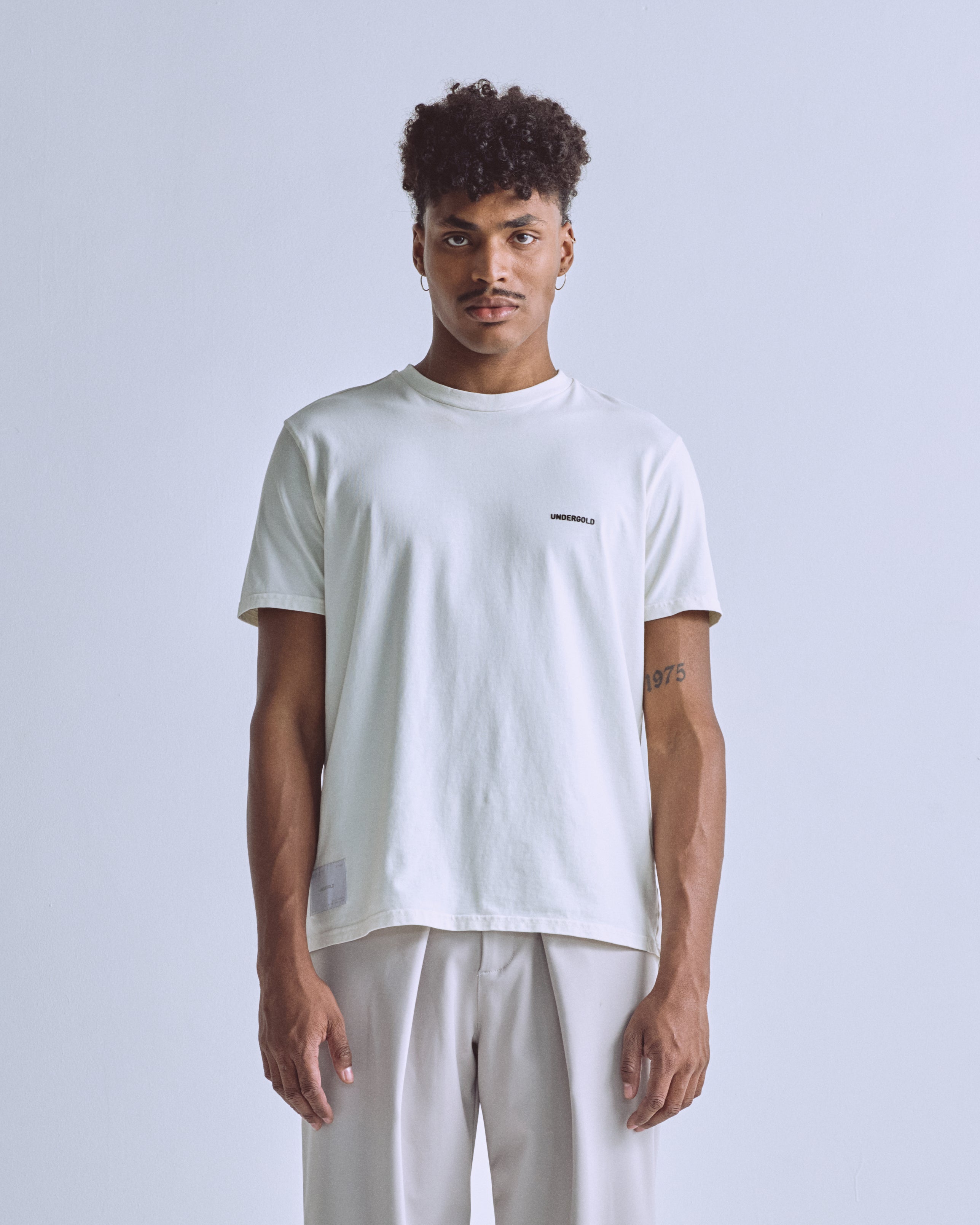 Basics Tiny Logo Regular Fit Tshirt White