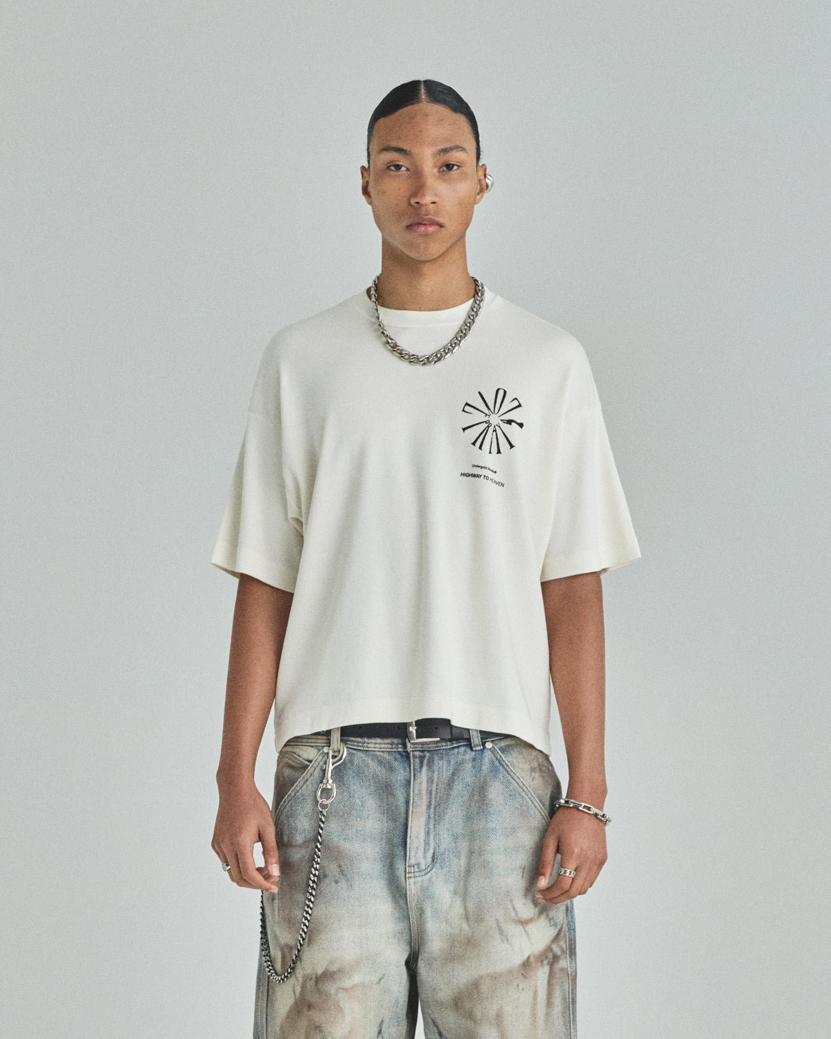 Spring Pray 4 Love Boxy Fit Tshirt White
