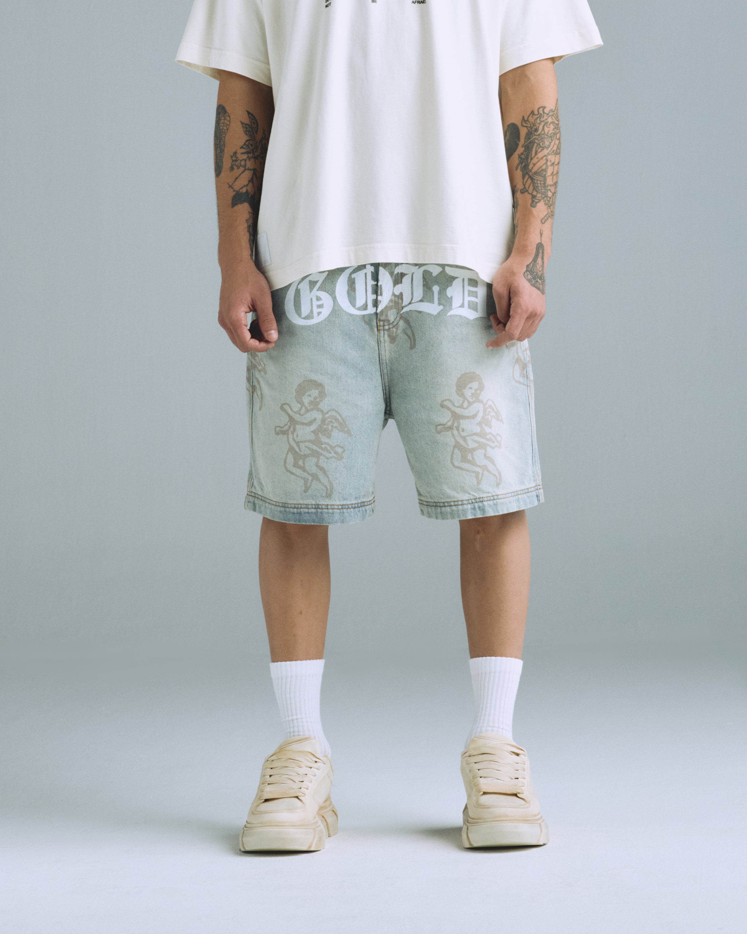 Gratia Plena Cherubs Short Light Blue