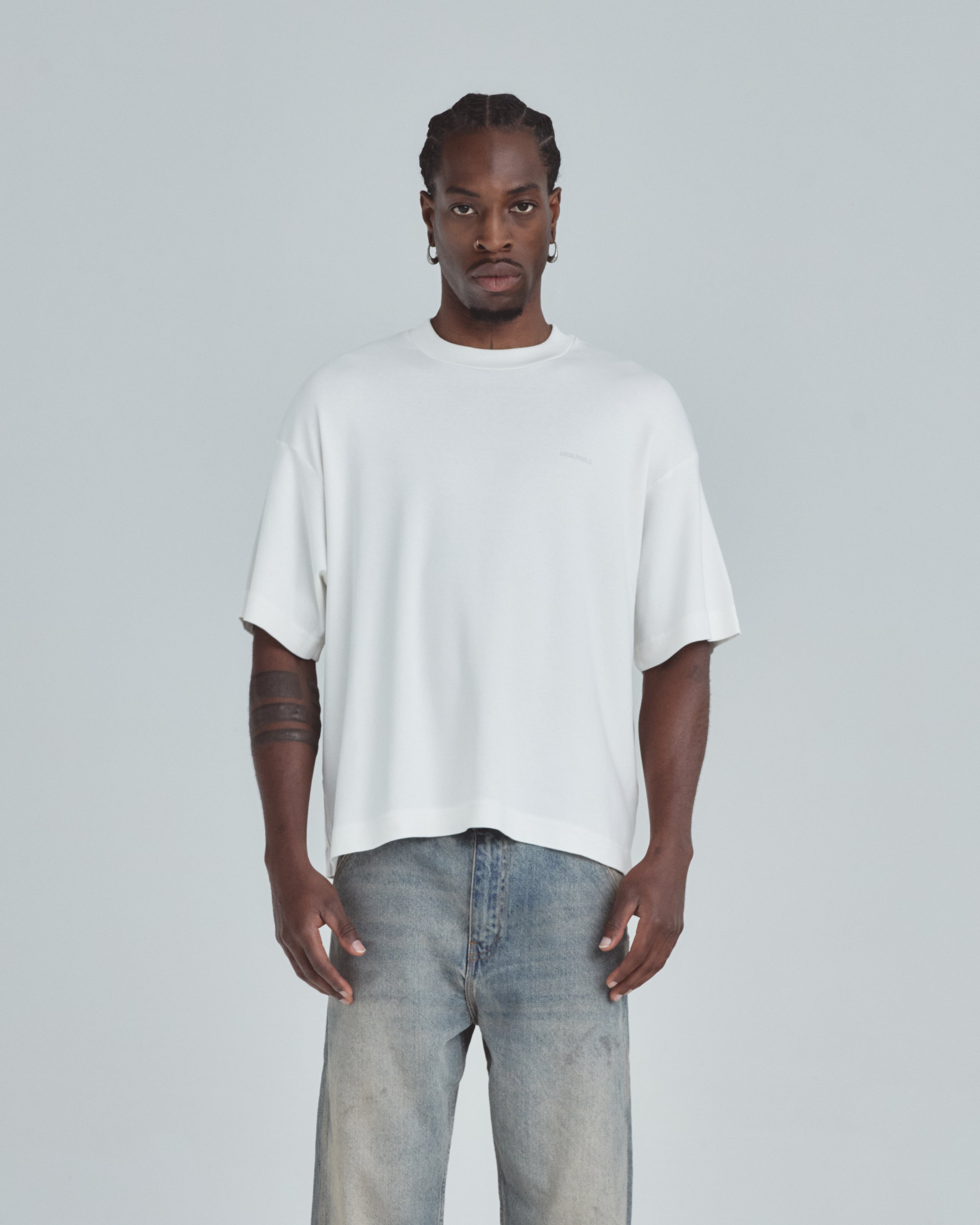 Line Basic Boxy Fit Tshirt White