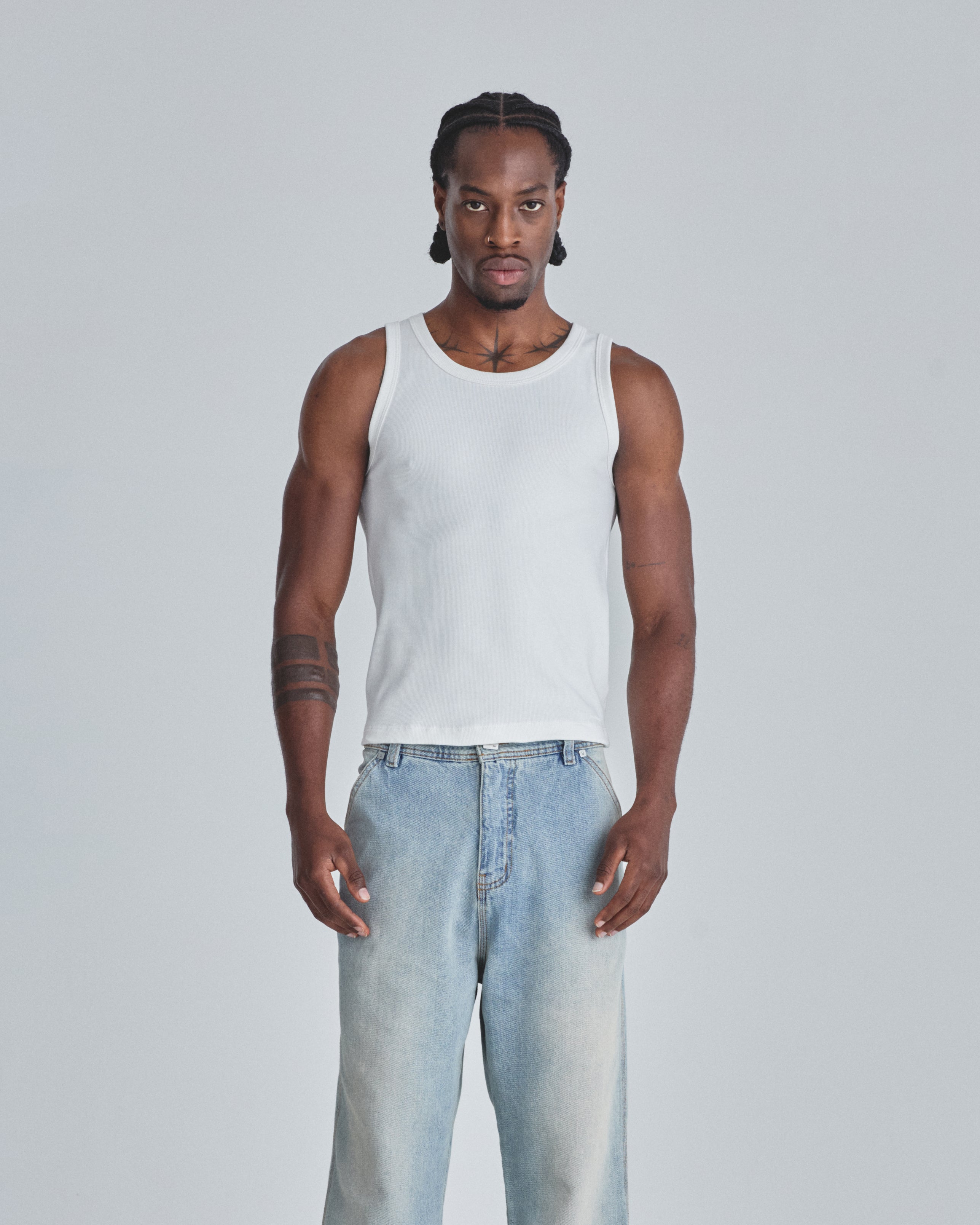 Line Undergold Studio Tank Top White