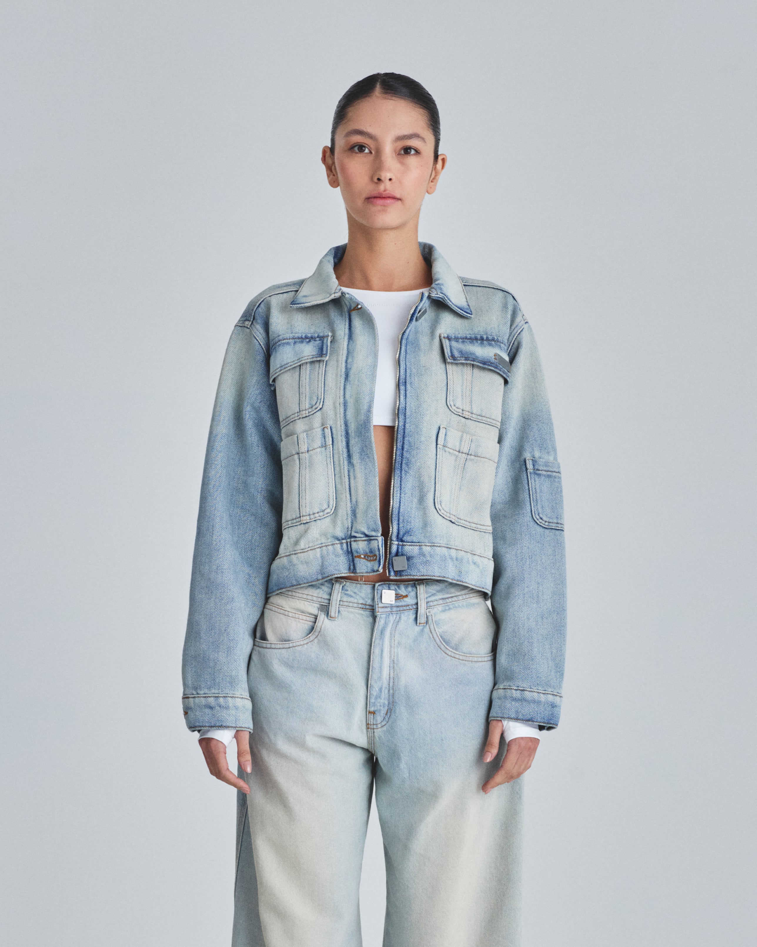 W Line Basic Multipocket Jacket Dirty Ice