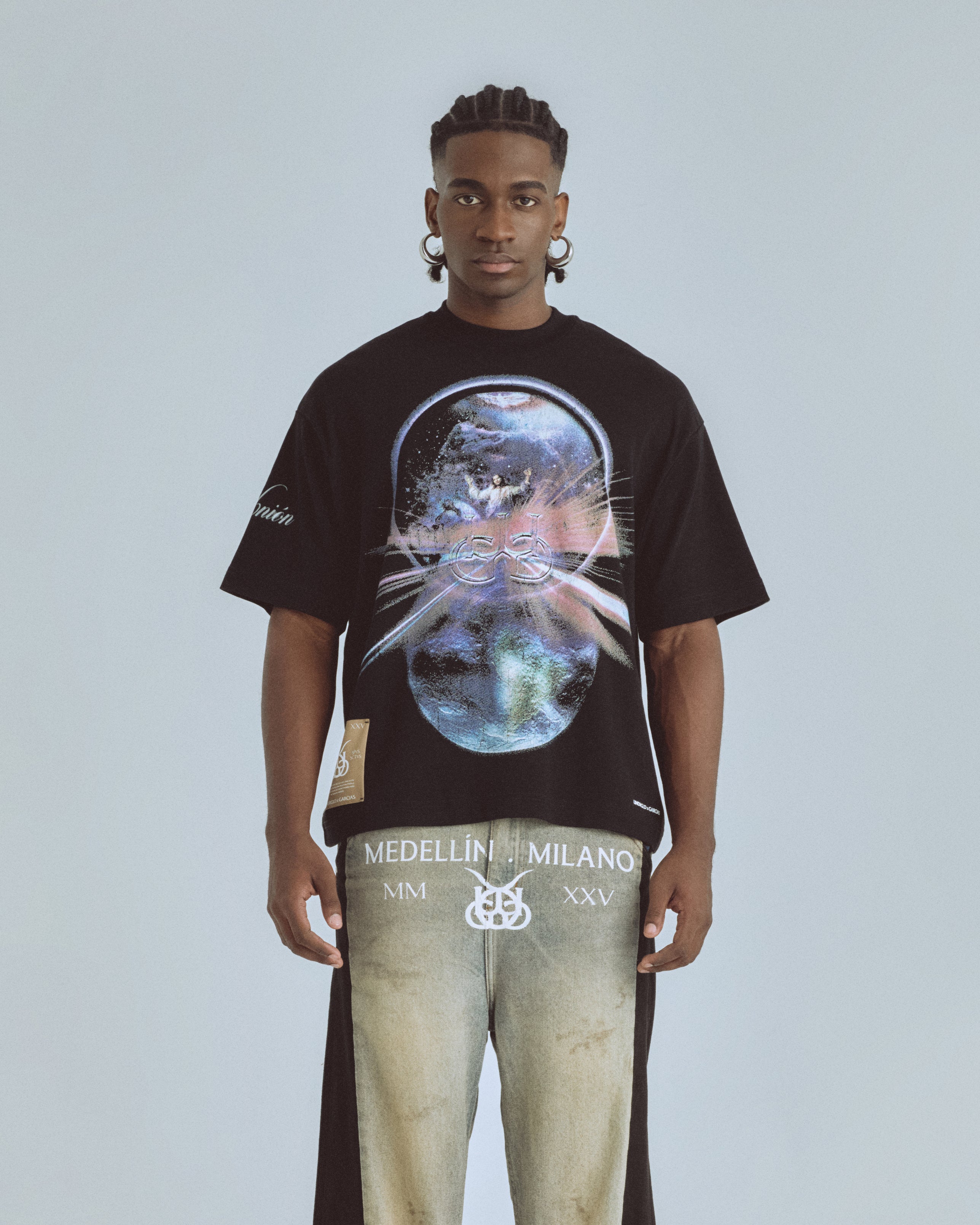 Santa Unión Nuevo Cielo Boxy Fit Tshirt Black