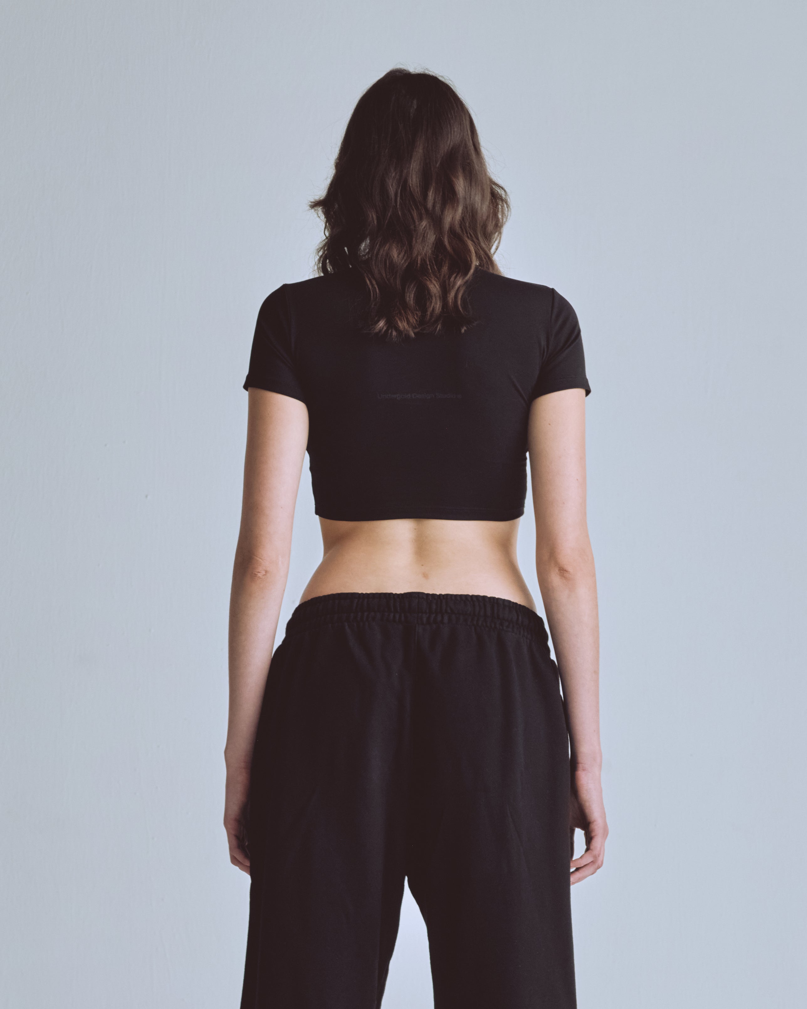 Capsule Blessed Are You Baby Tee Black