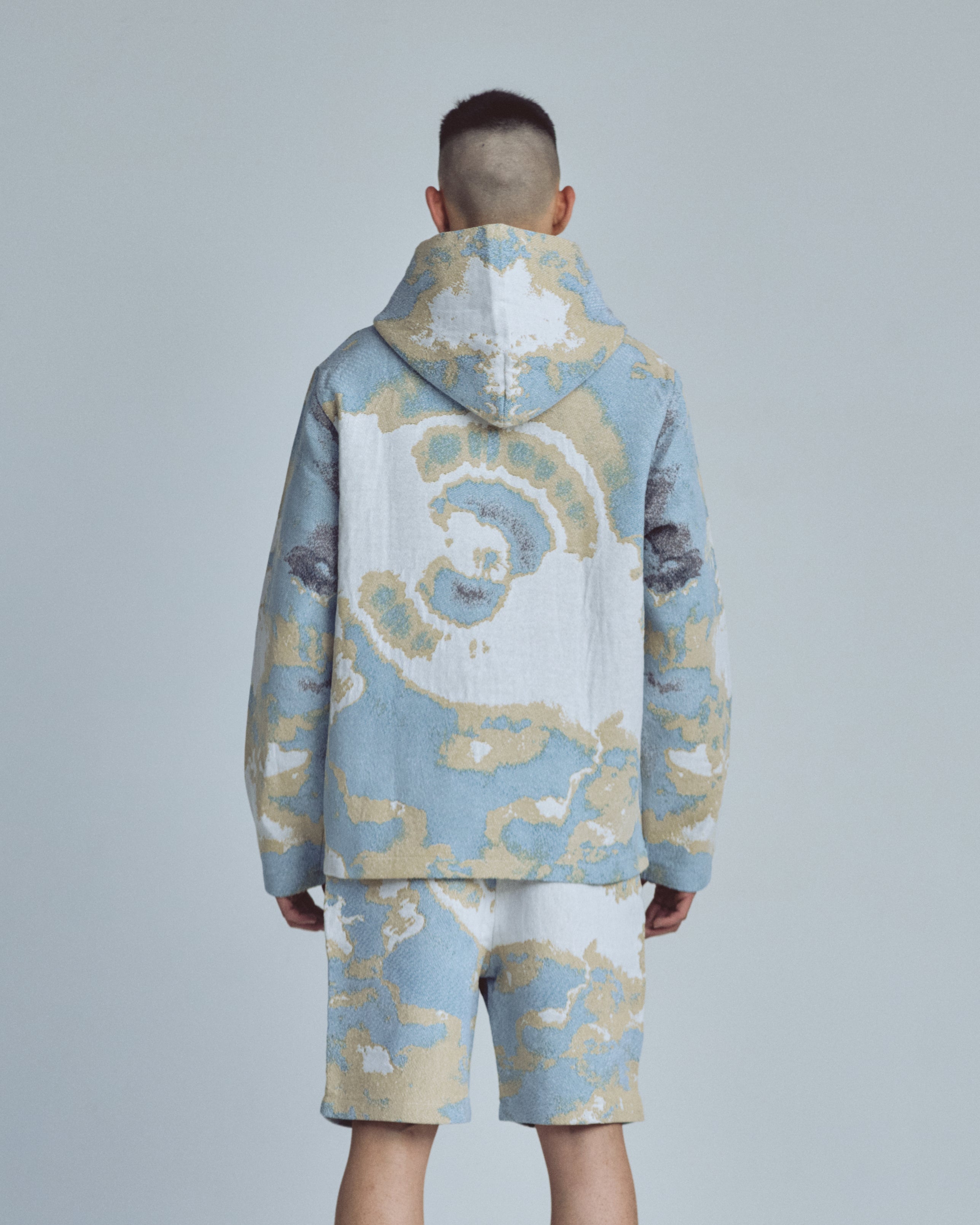 Santa Unión Holy Mary Hoodie Sky Pattern