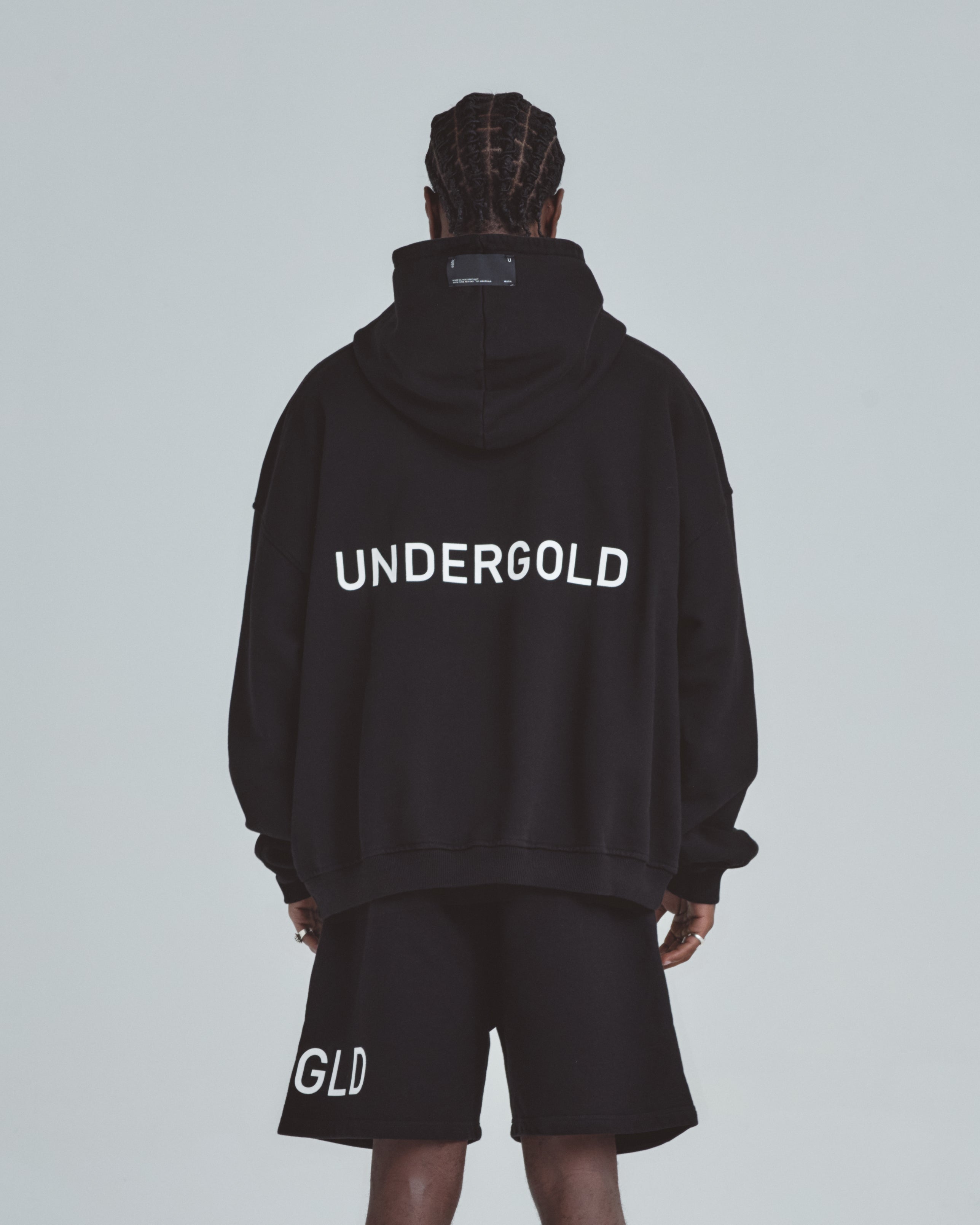 Line Basic Hoodie Black