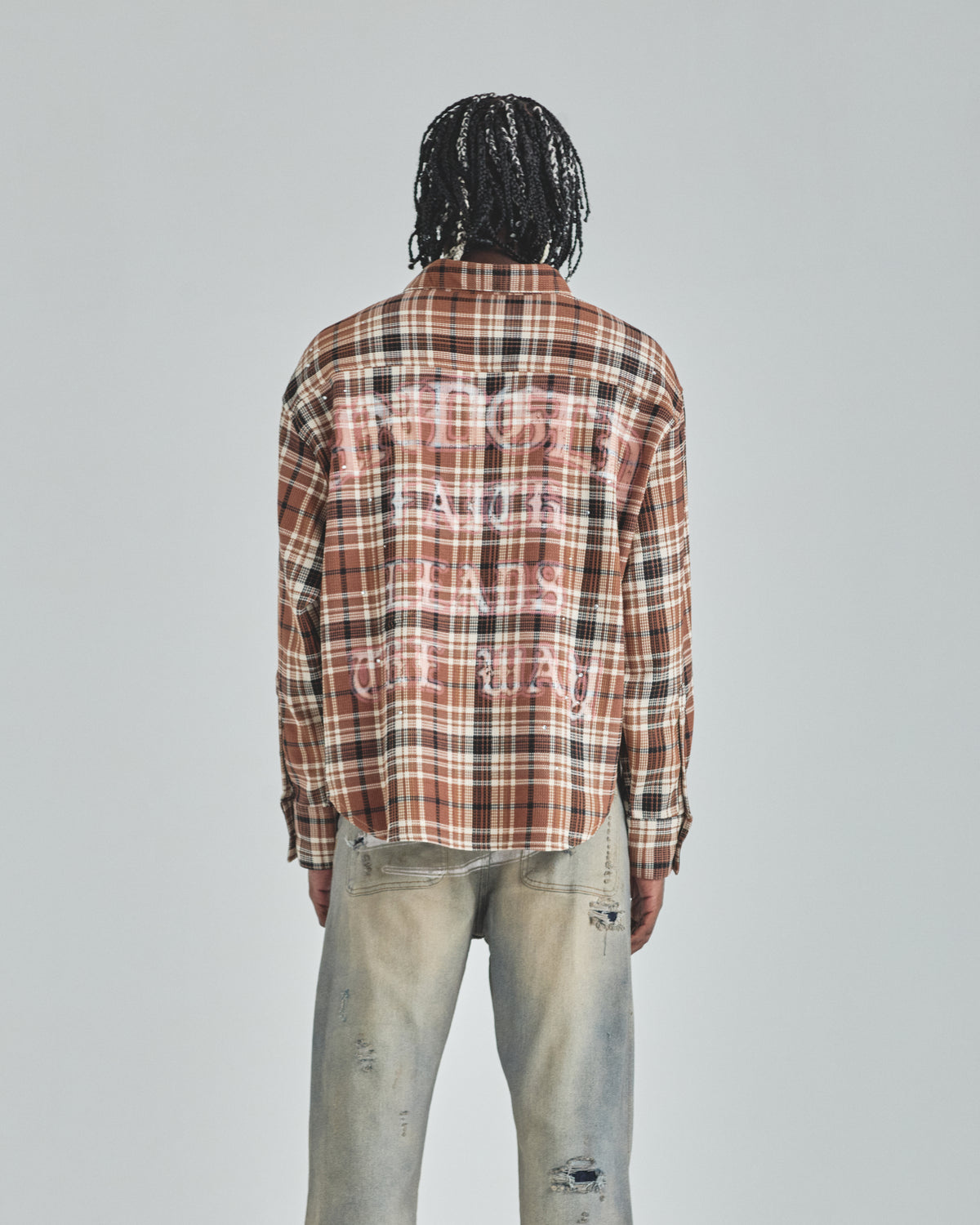 Act 1 Faith Flannel Shirt Plaid Brown