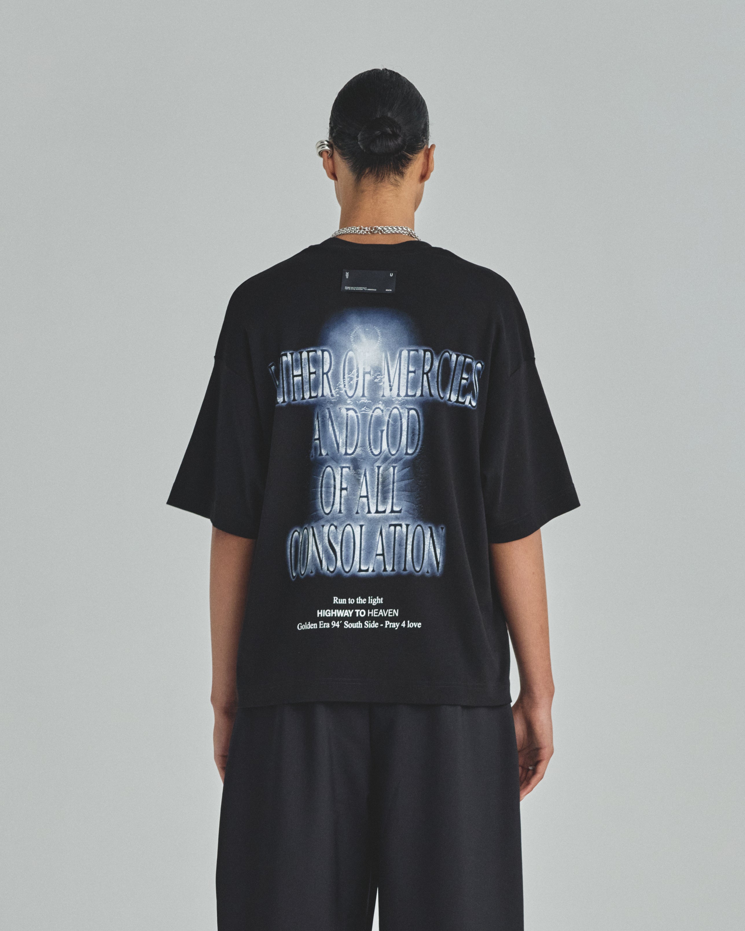 Spring Consolation Boxy Fit Tshirt Black