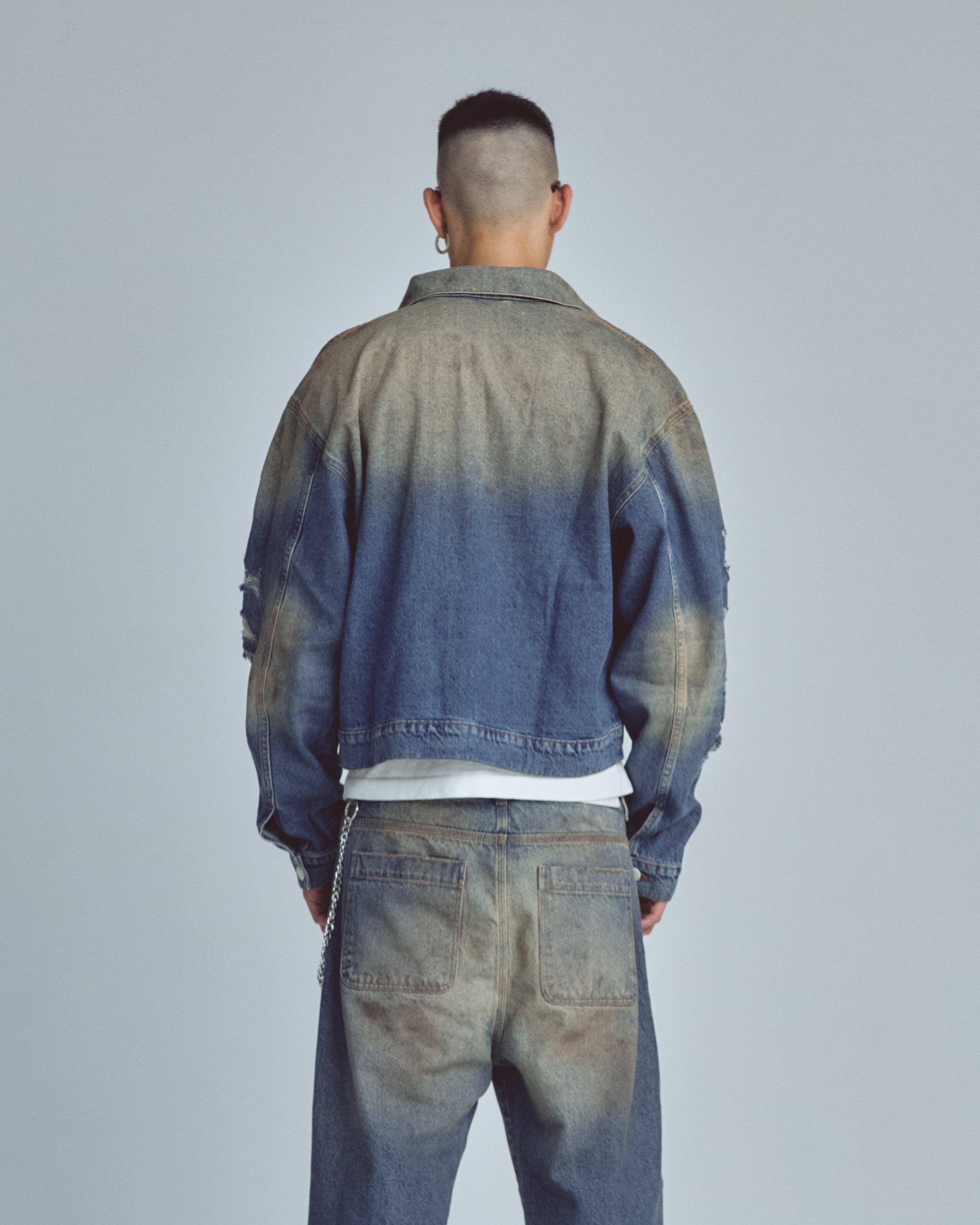 Stardust Undgld Studio Boxy Fit Jacket Mechanic Blue