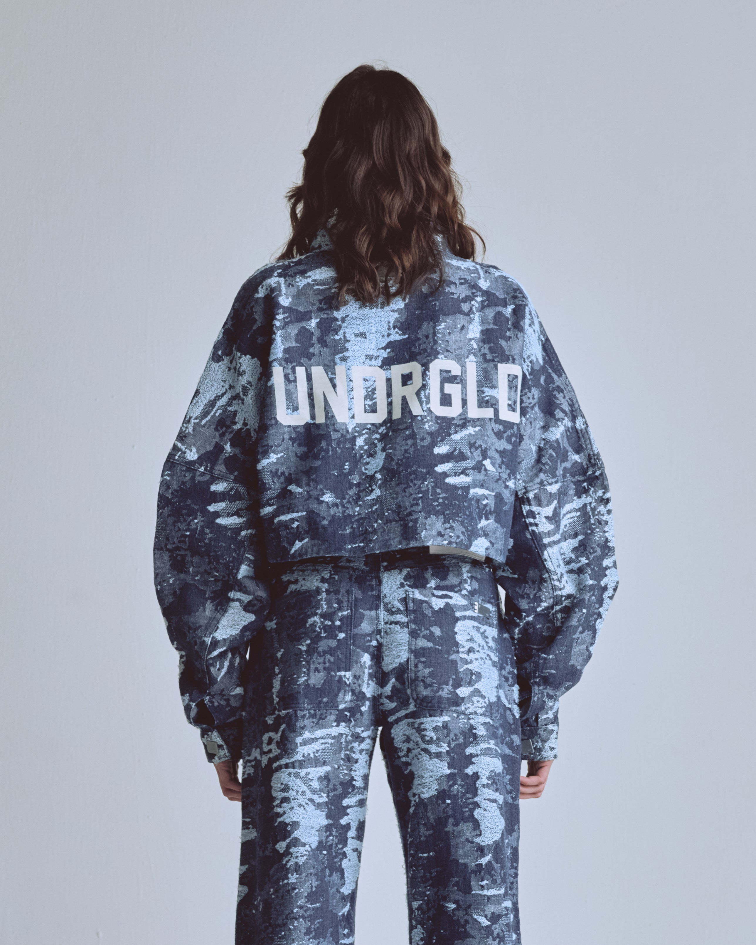 W Capsule UNDRGLD Jacquard Jacket Cammo Blue