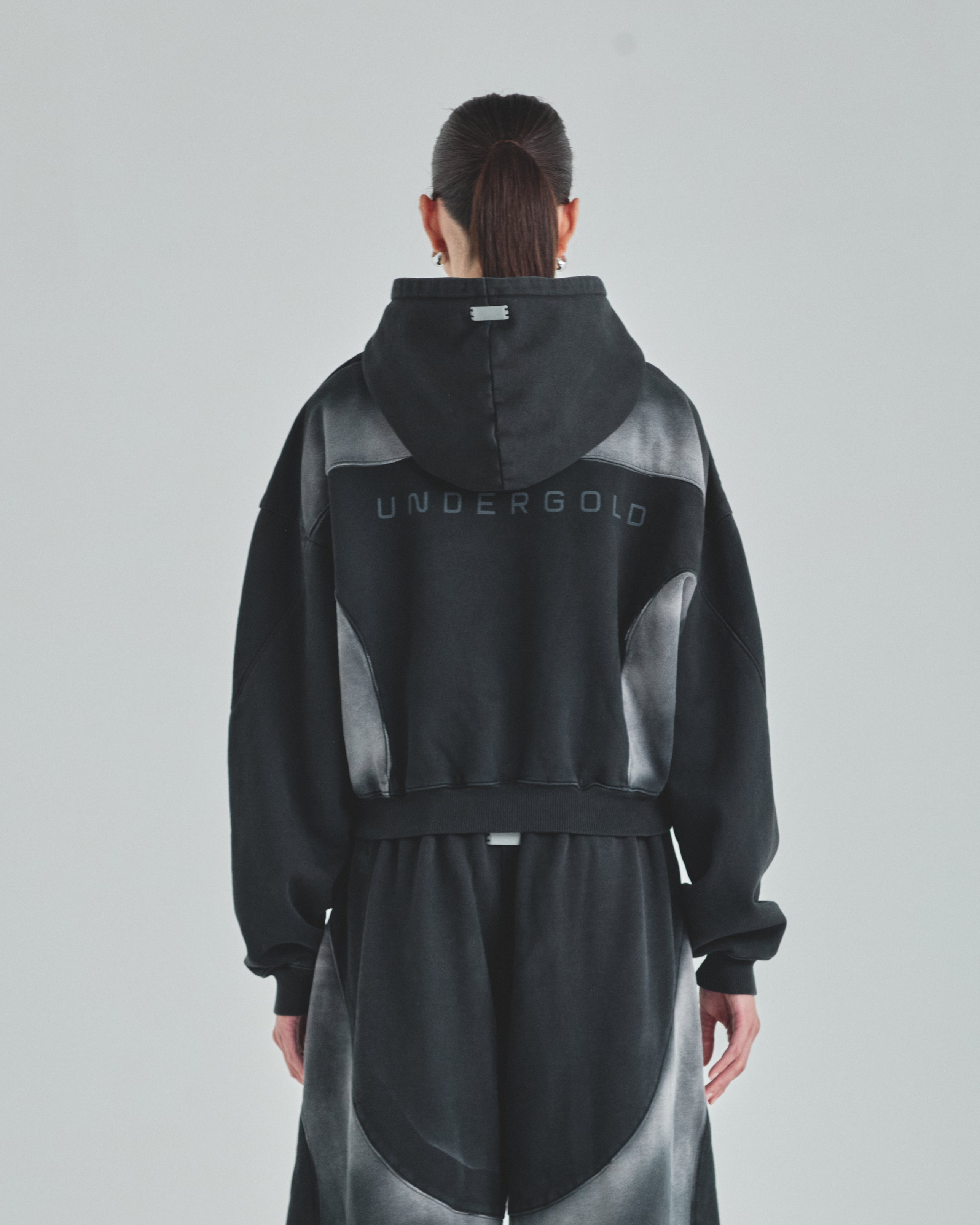 W Act 1 UG Boxy Fit Hoodie Sandblast Black