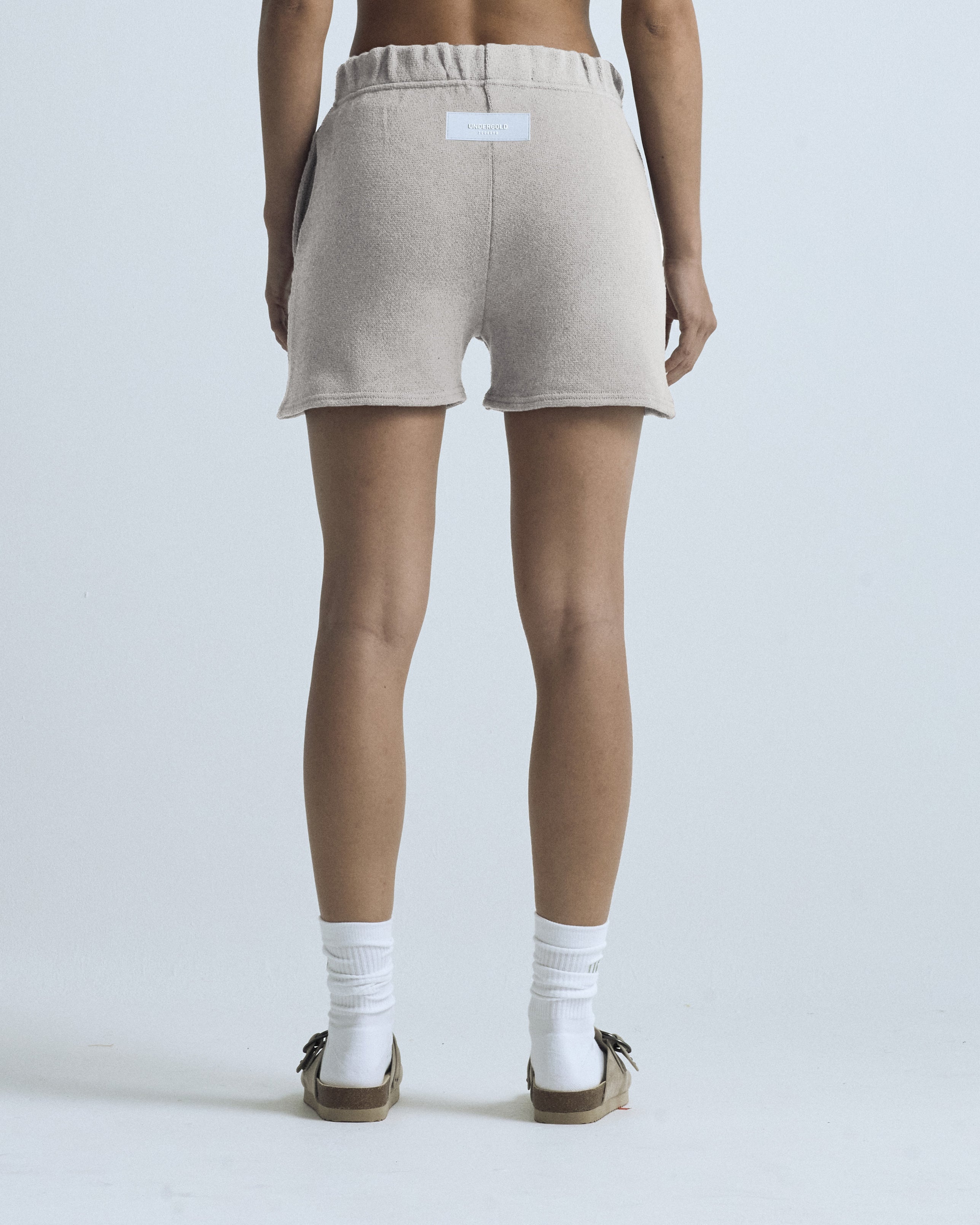 W Basics Undergold Design Studio Knit Short Seed Gray