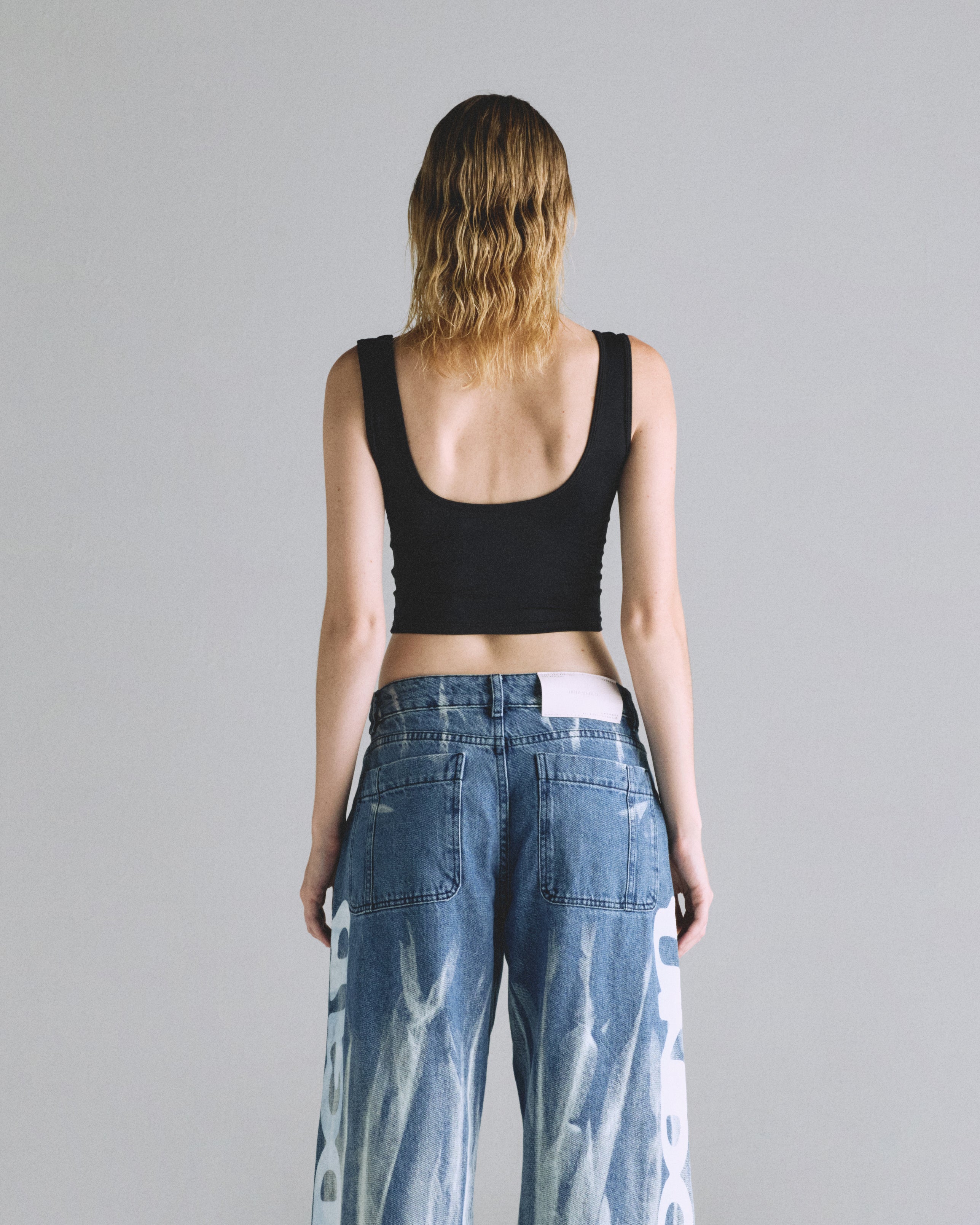 Basics Undergold Studio Cut Out Tank Top Black