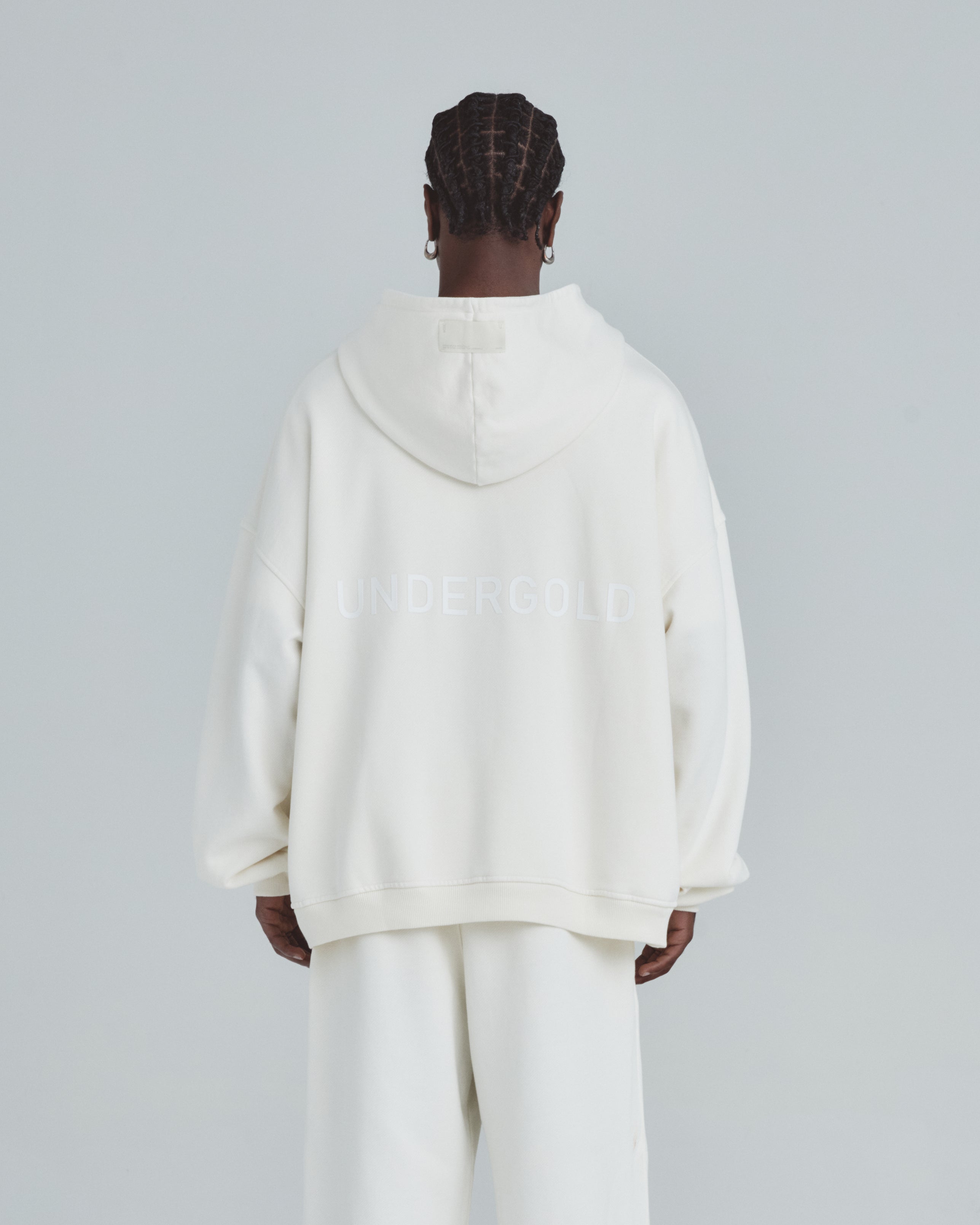 Line Basic Hoodie White