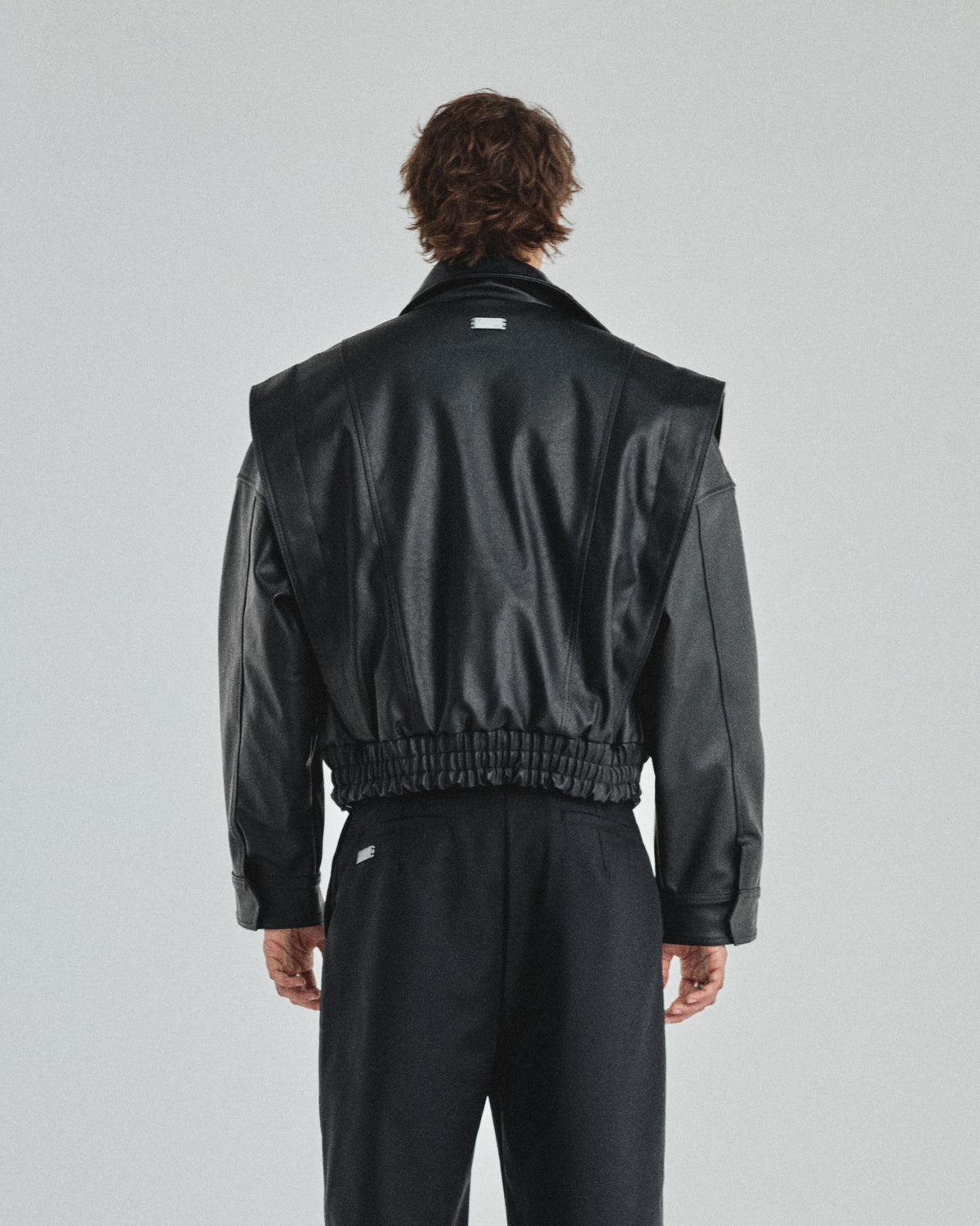 Basics Panelled Bomber Jacket Black