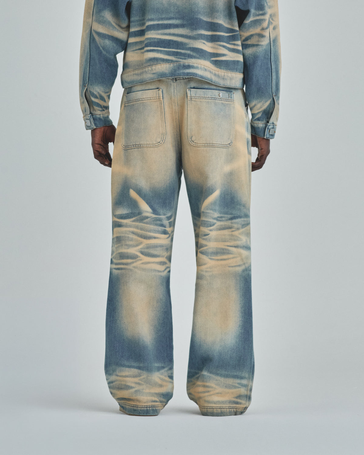 Revelation Rhinestone UNDGLD Wide Jean Sand Blue