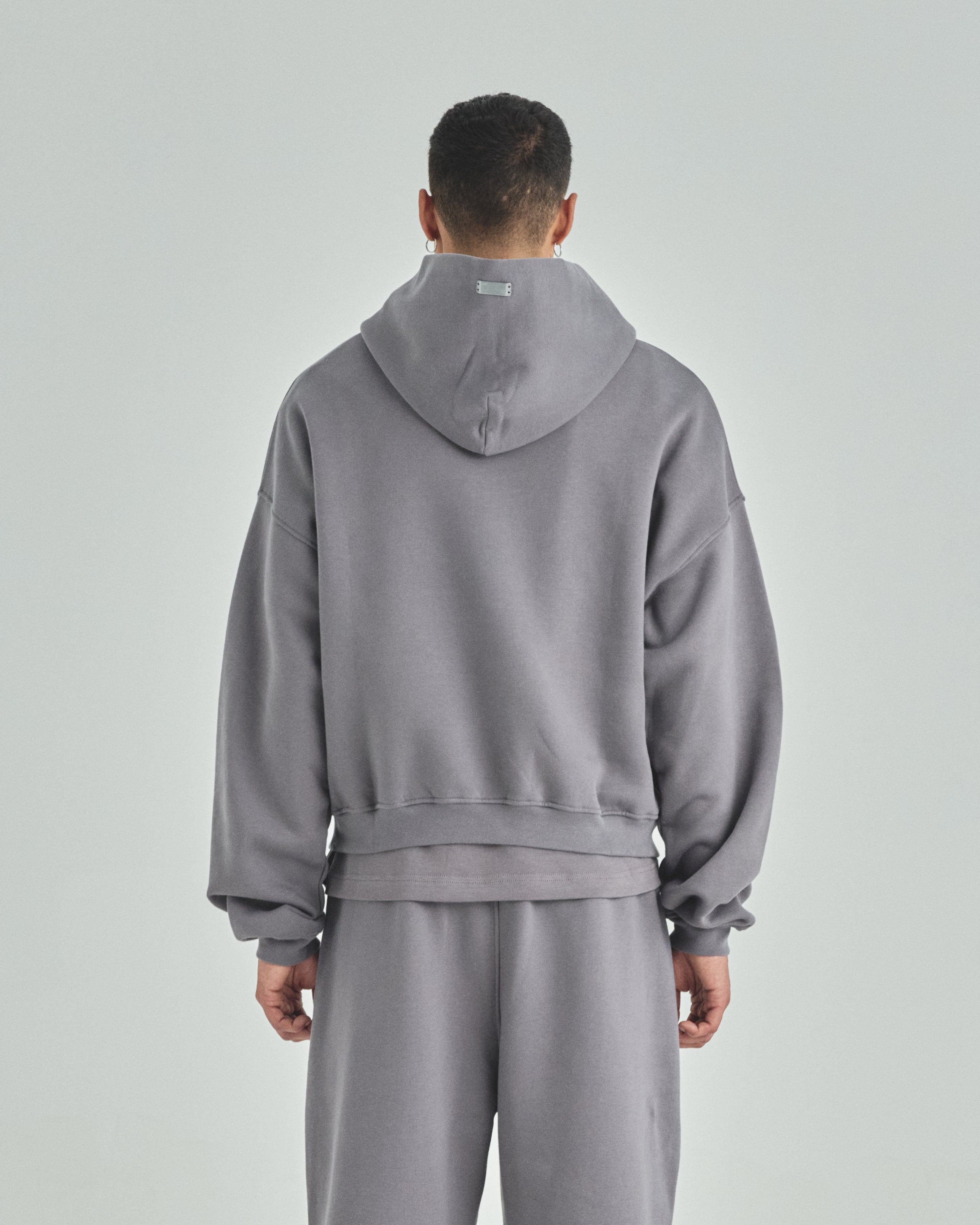 Blanks Boxy Fit Hoodie Gray